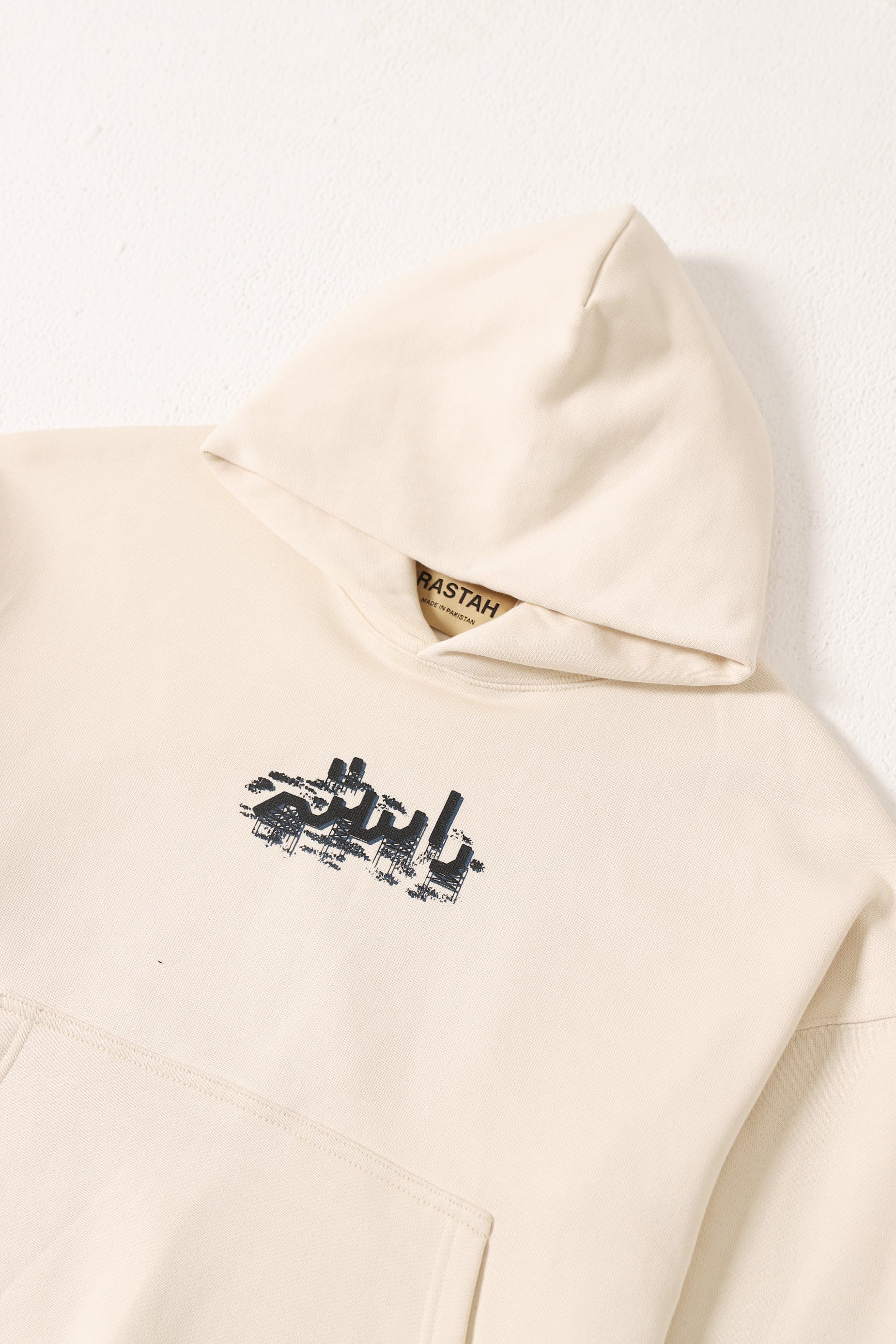 "Chinatown" printed beige hoodie - Image 12