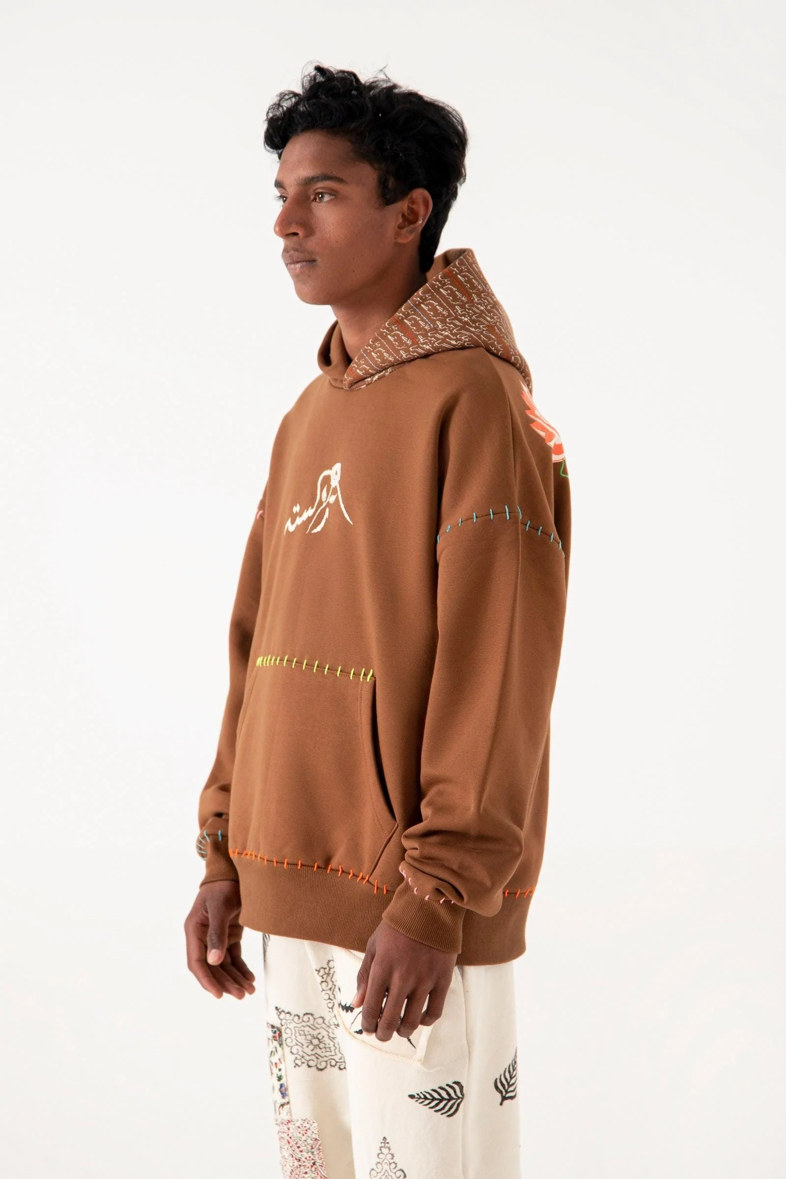 Colors of rebirth - brown hoodie - Image 7