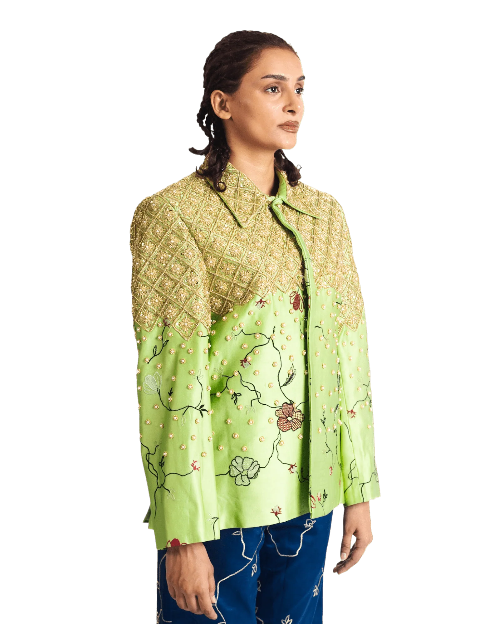 "Dabka" silk jacket - Image 10