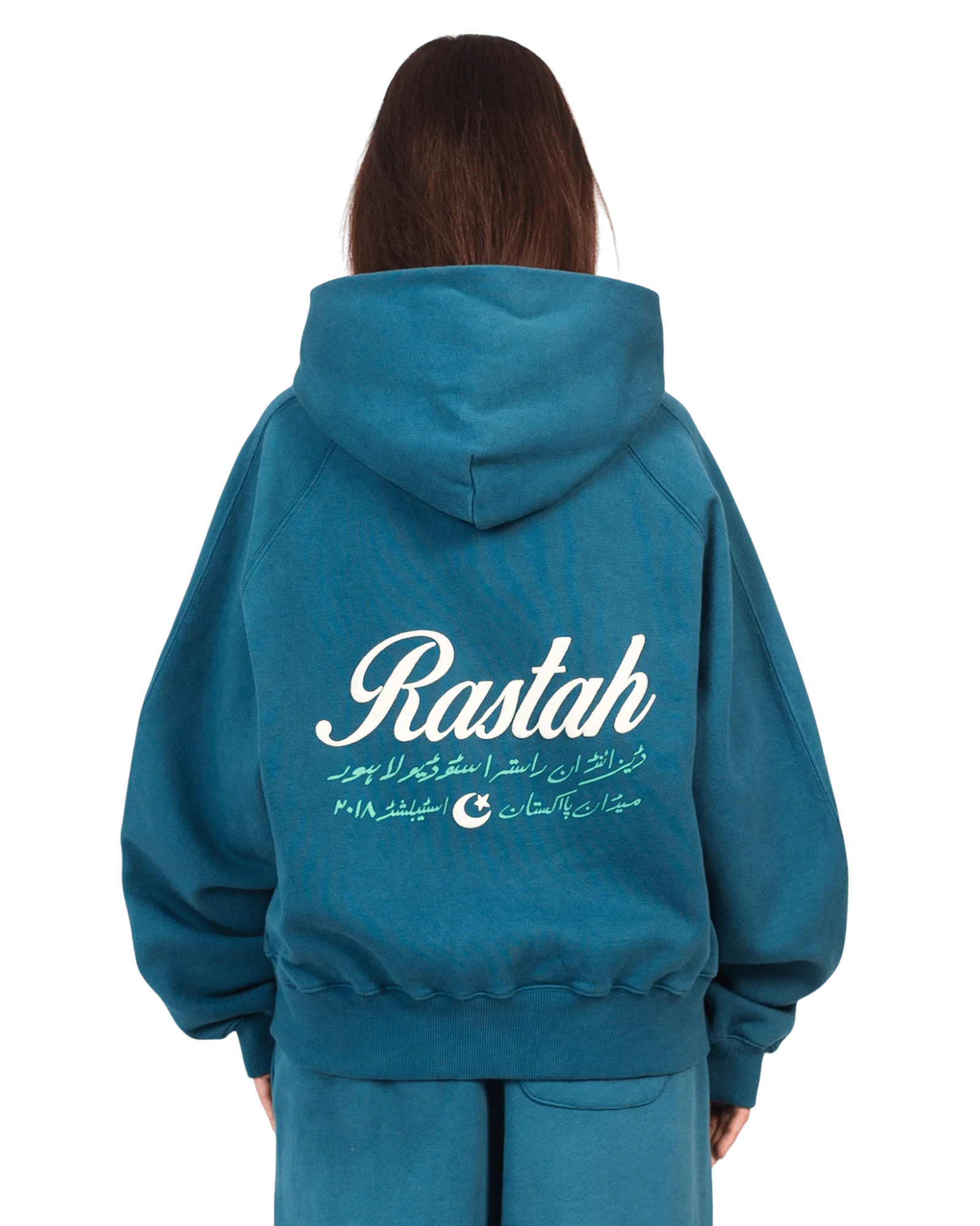 Dark cyan made in PAK hoodie (V4) - Image 3
