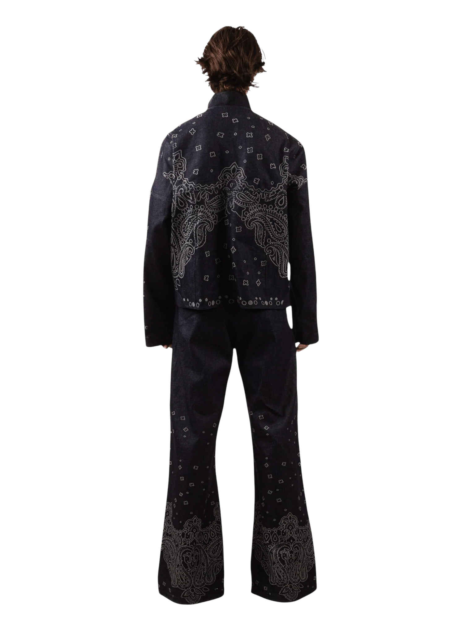 Denim dastan laser print jacket - Image 8