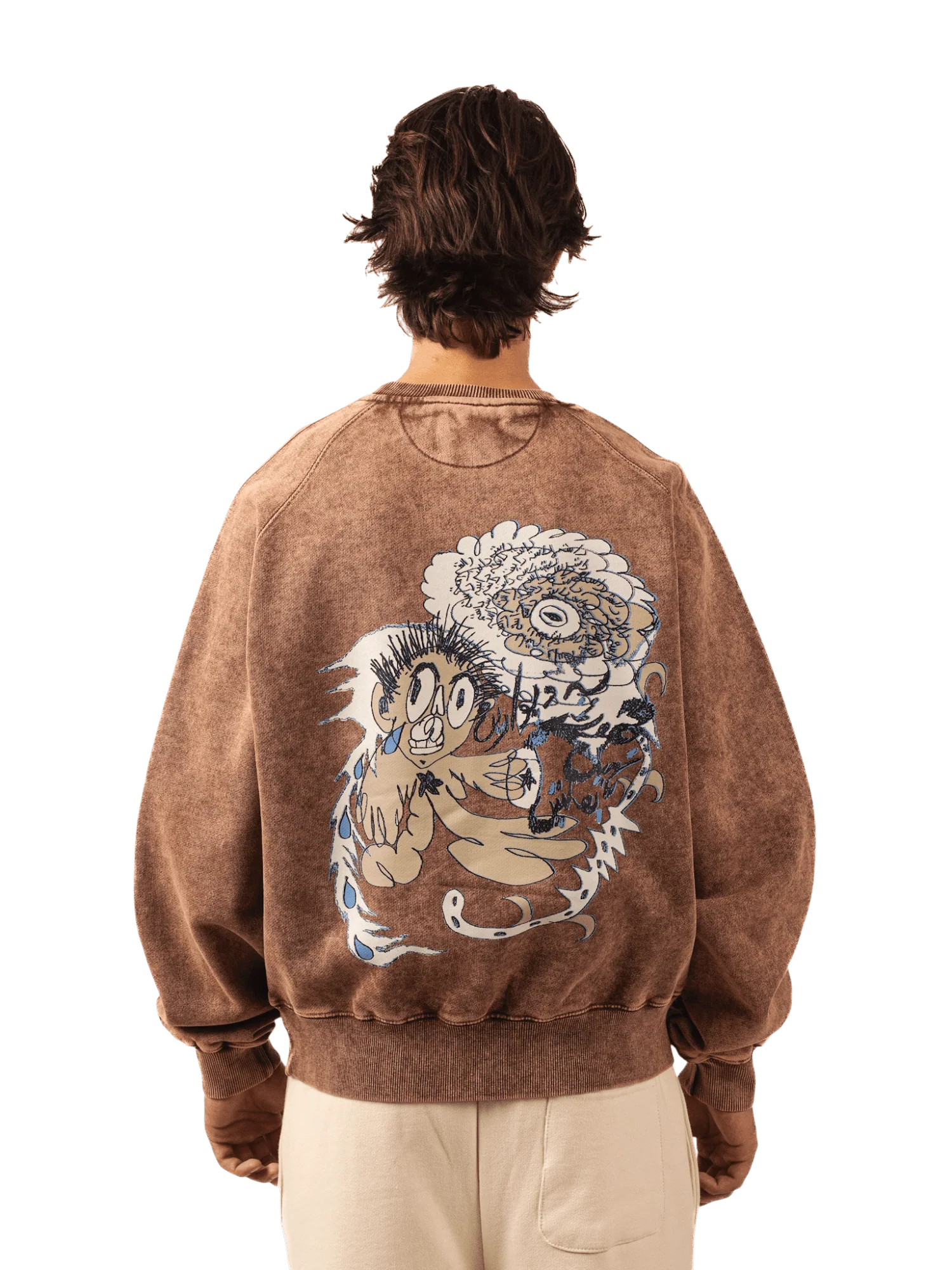 “Derailed” brown sweatshirt - Image 7
