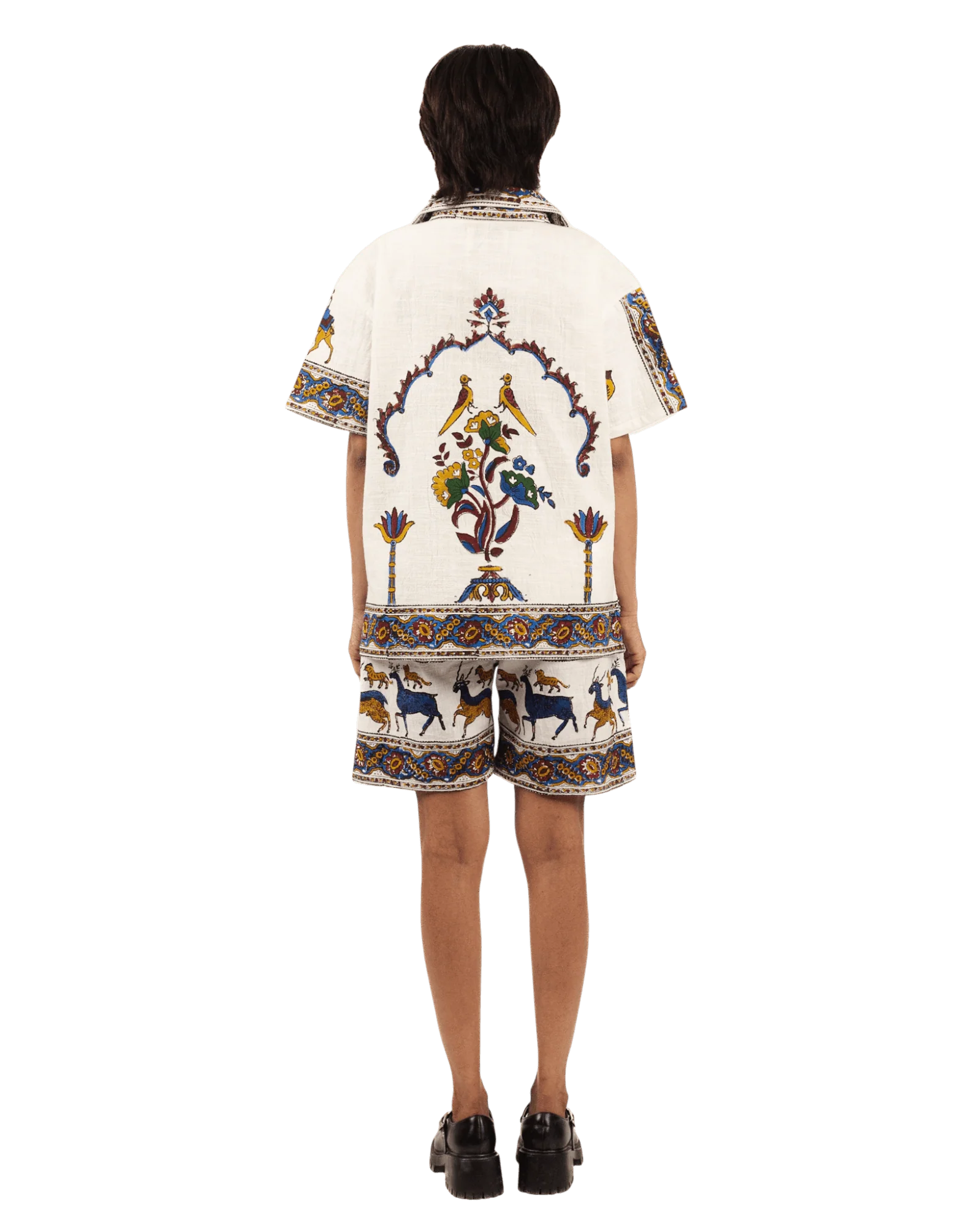 "Desert bloom" block print button-down - Image 13