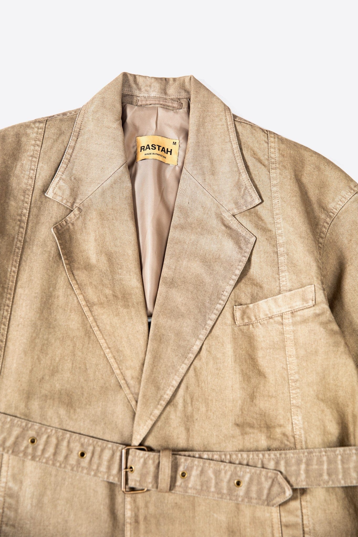 Desert drift denim long coat - Image 11