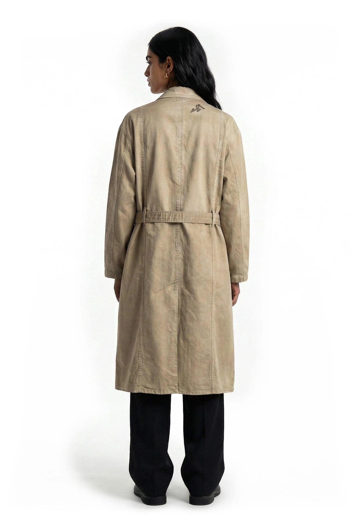 Desert drift denim long coat - Image 8
