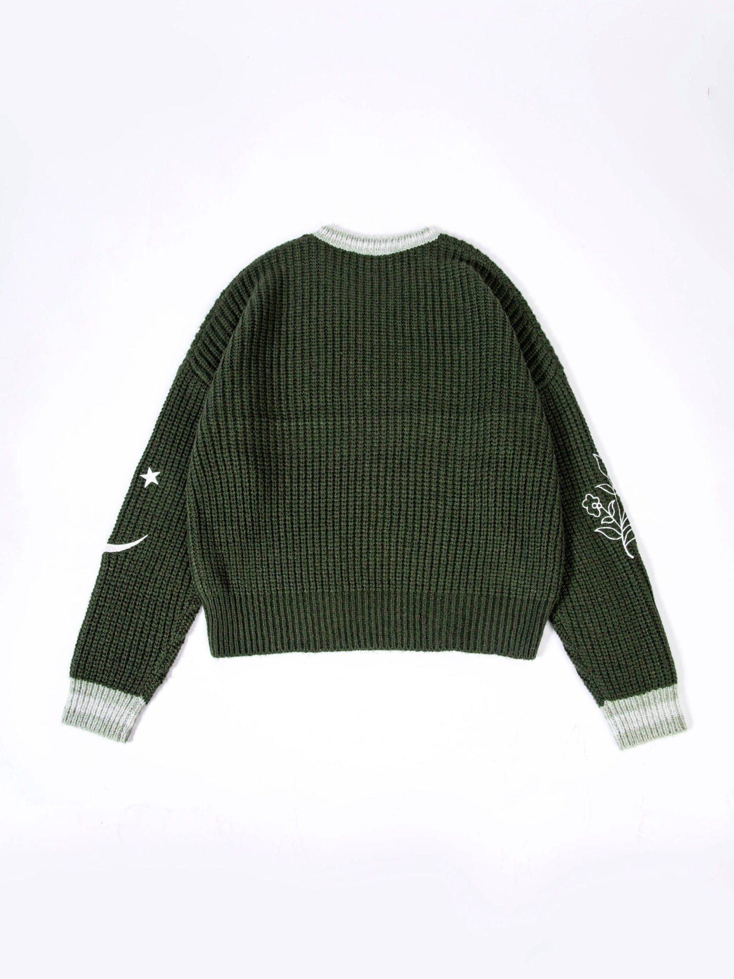 Emerald embroidered chunky sweater - Image 5