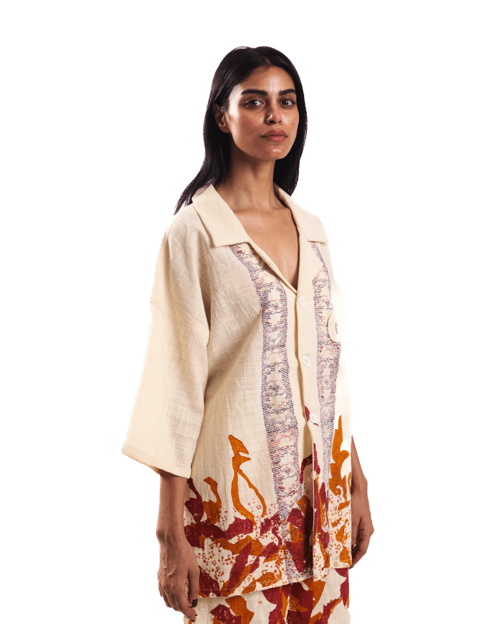 "Ember mosaic" button-down - Image 3
