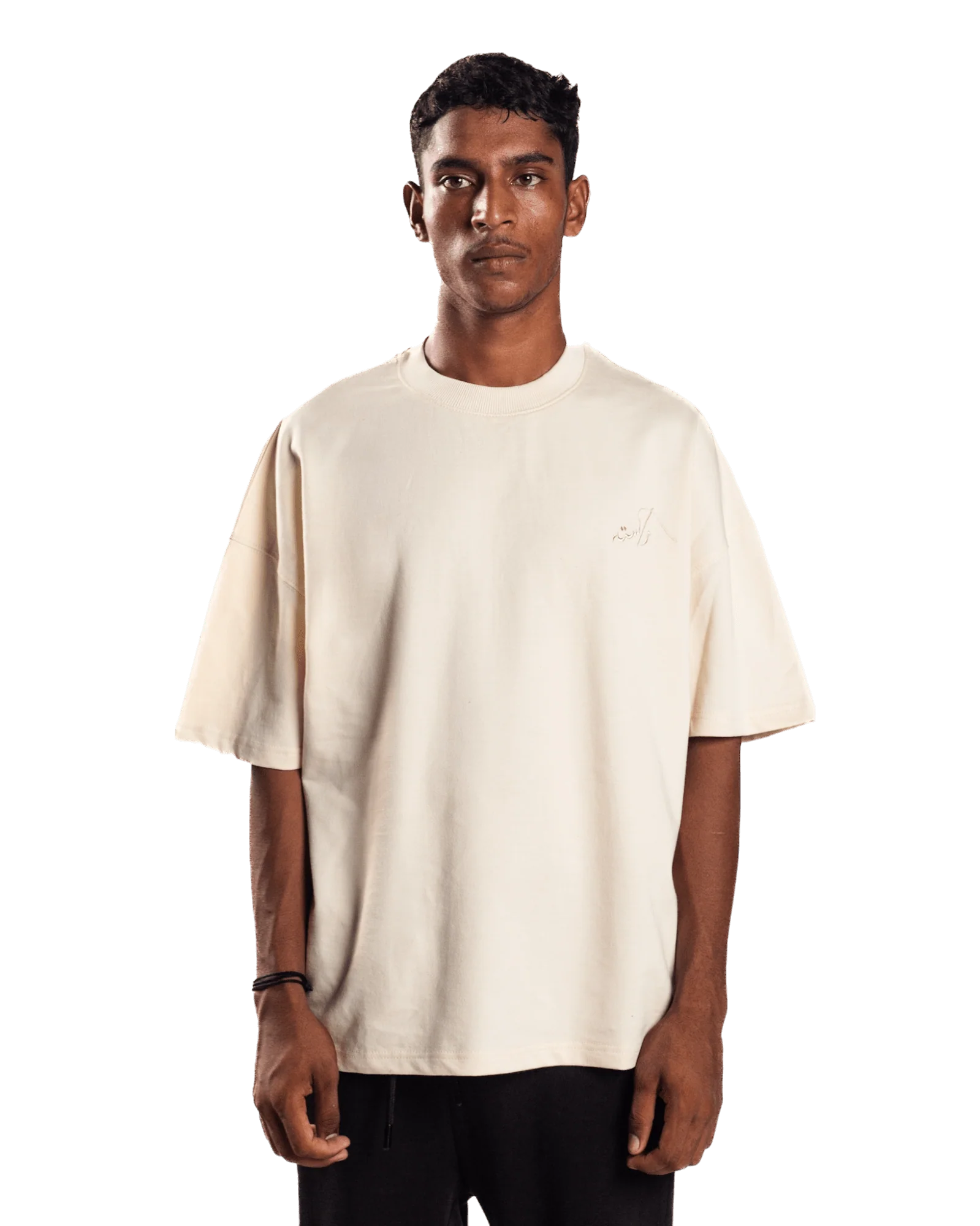 Embroidered beige made in PAK T-shirt (V2) - Image 5