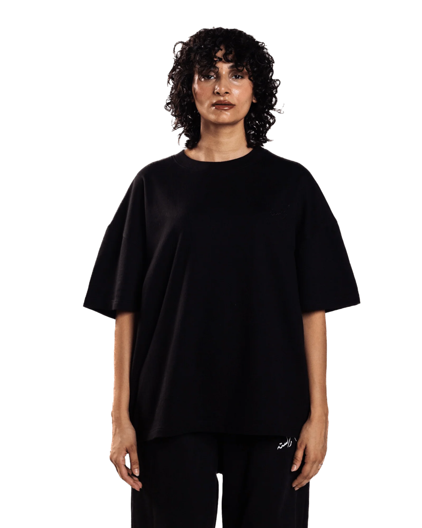 Embroidered black made in PAK T-shirt (V1) - Image 4