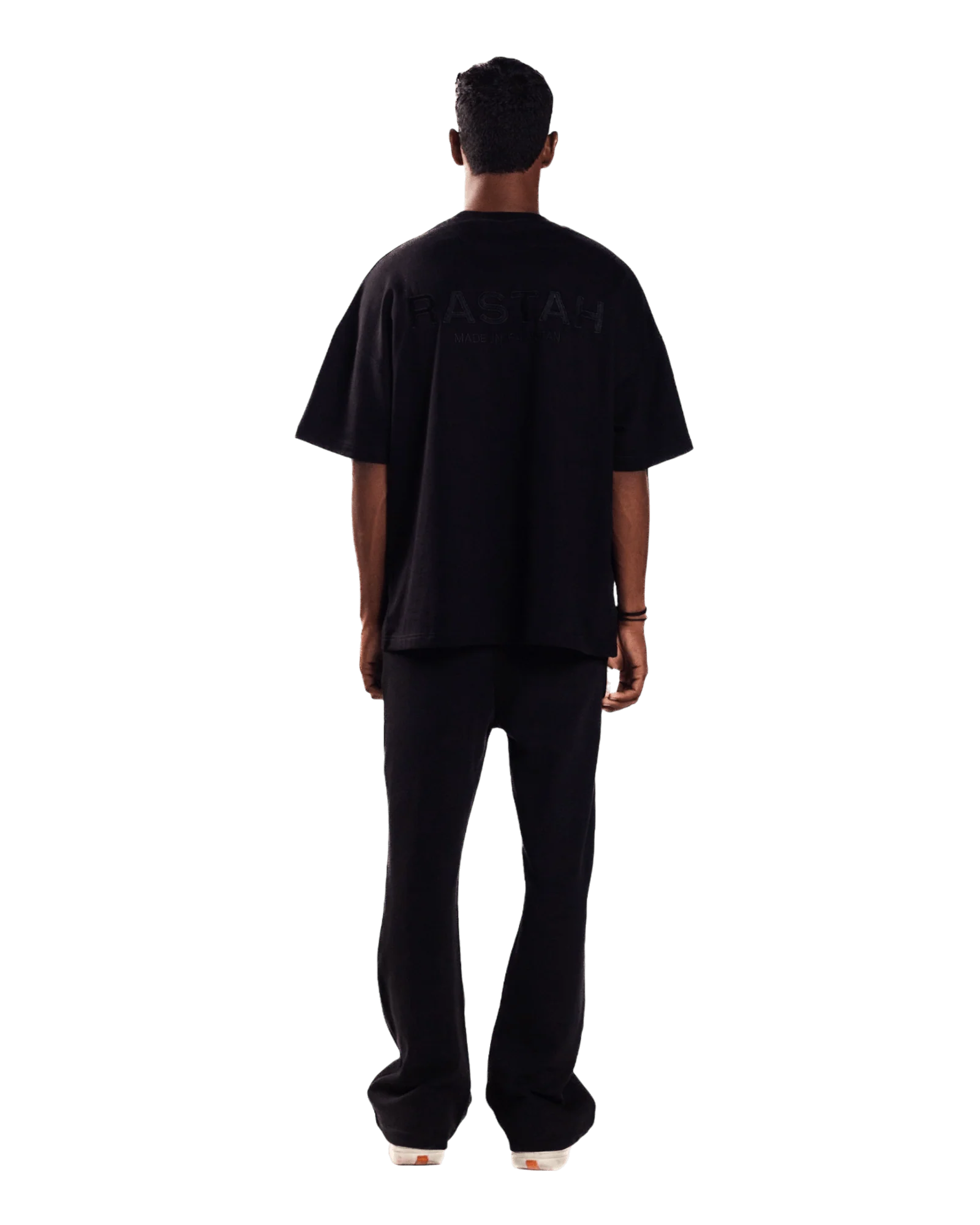 Embroidered black made in PAK T-shirt (V1) - Image 8