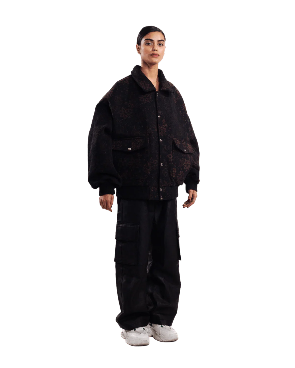 "Apex" block print bomber jacket - Image 4