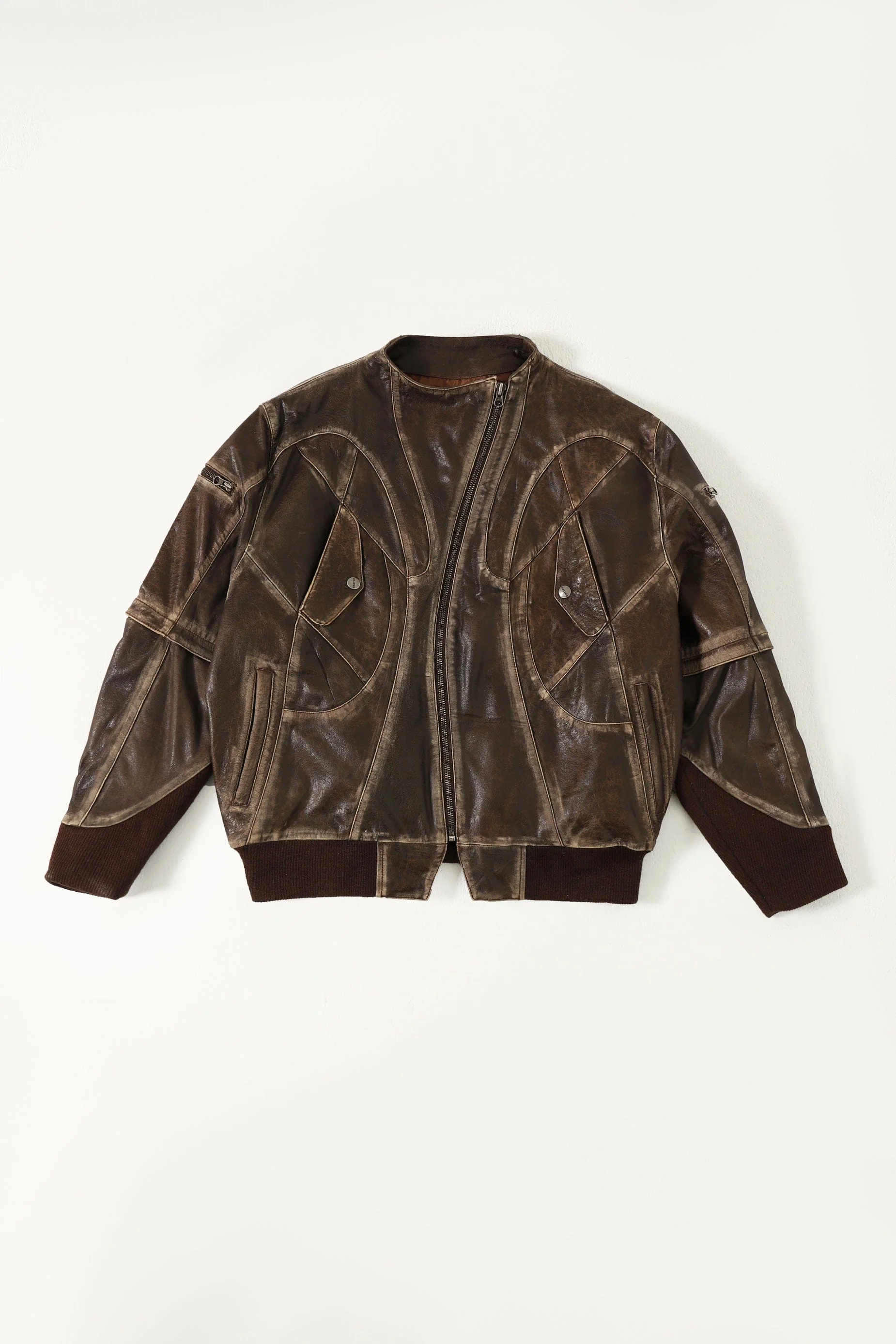 "Bowery nights" distressed leather jacket - Image 2