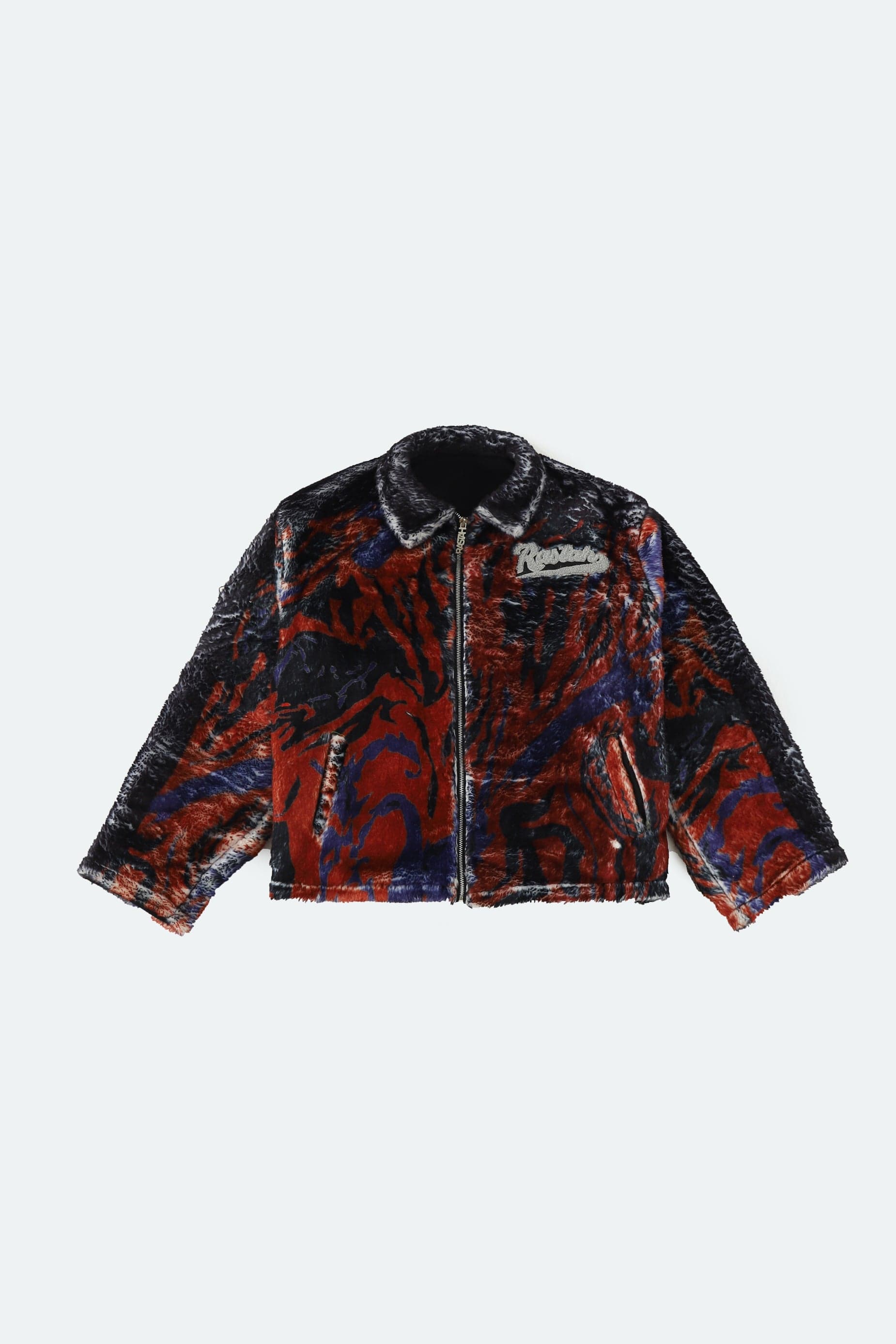 Lahori nights" printed sherpa jacket - Image 2