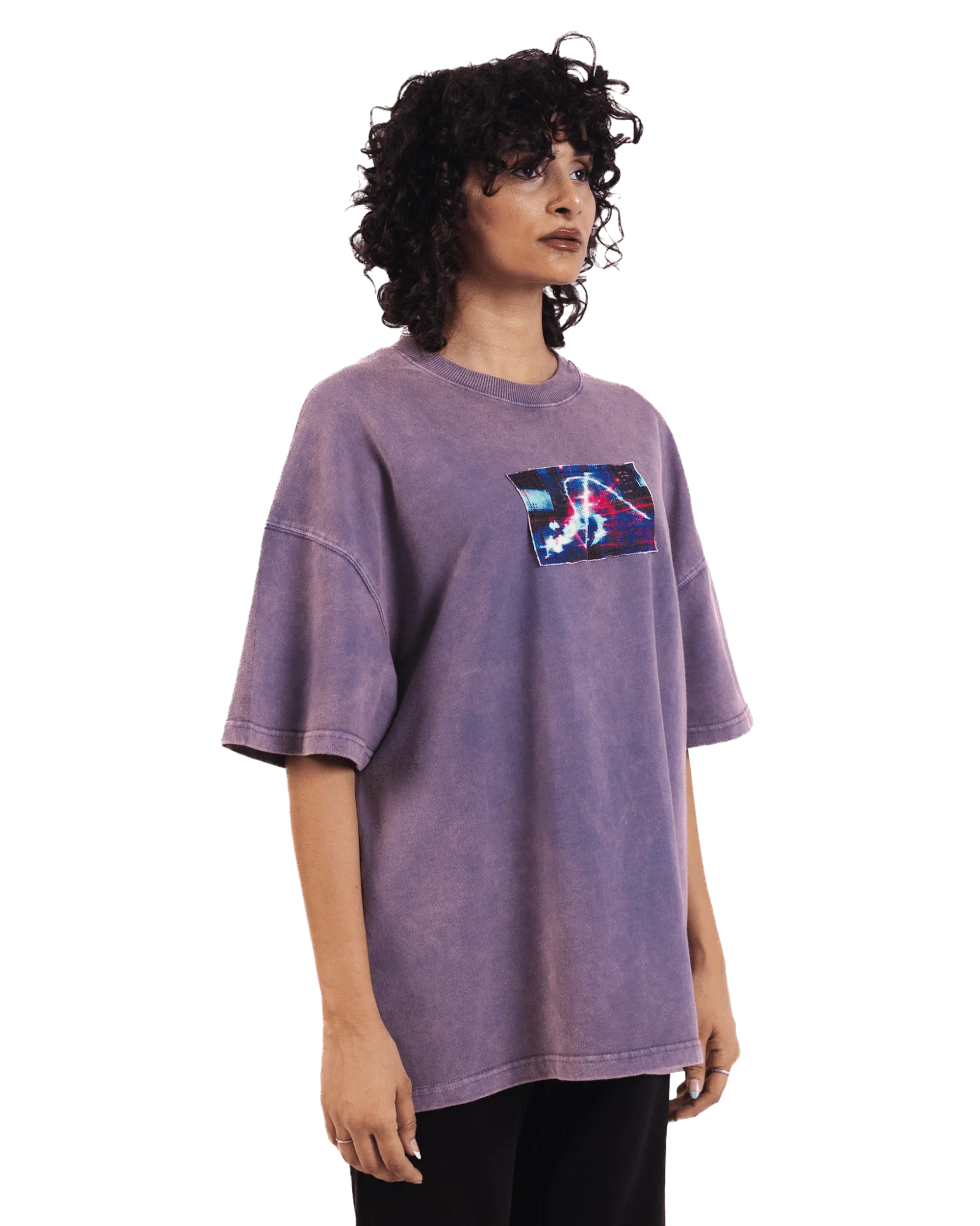 "Lost in time" acid washed oversized T-shirt - Image 4