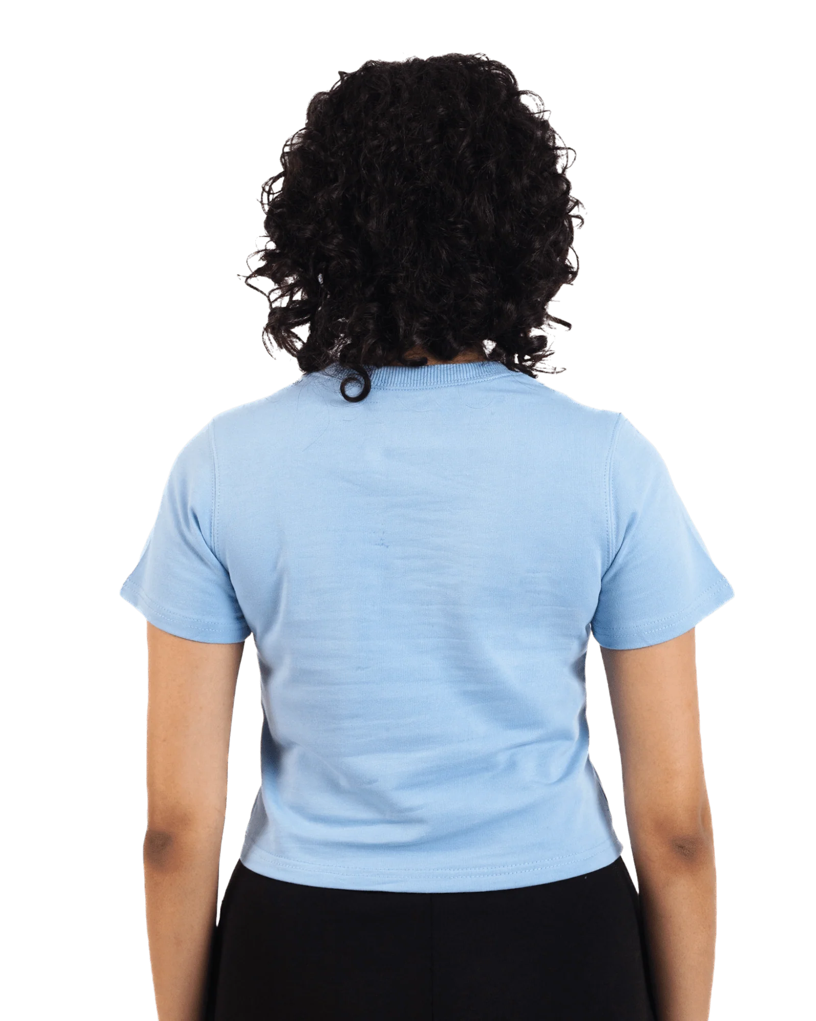 "Radiant horizon" baby blue crop top - Image 3