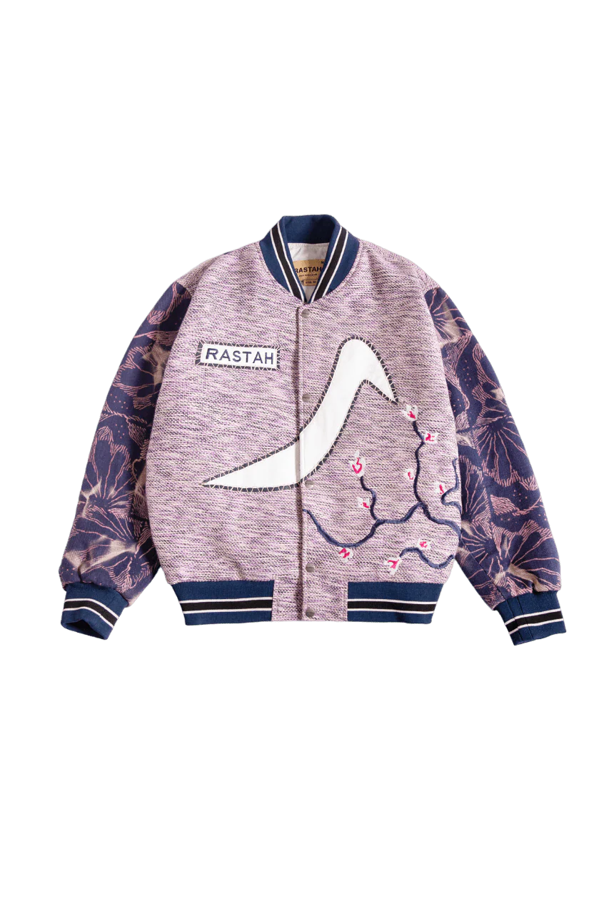 "The botanist" hand-embroidered varsity jacket - Image 2