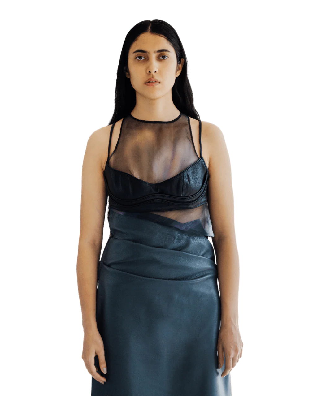 "Serpentines garden" leather top - Image 3