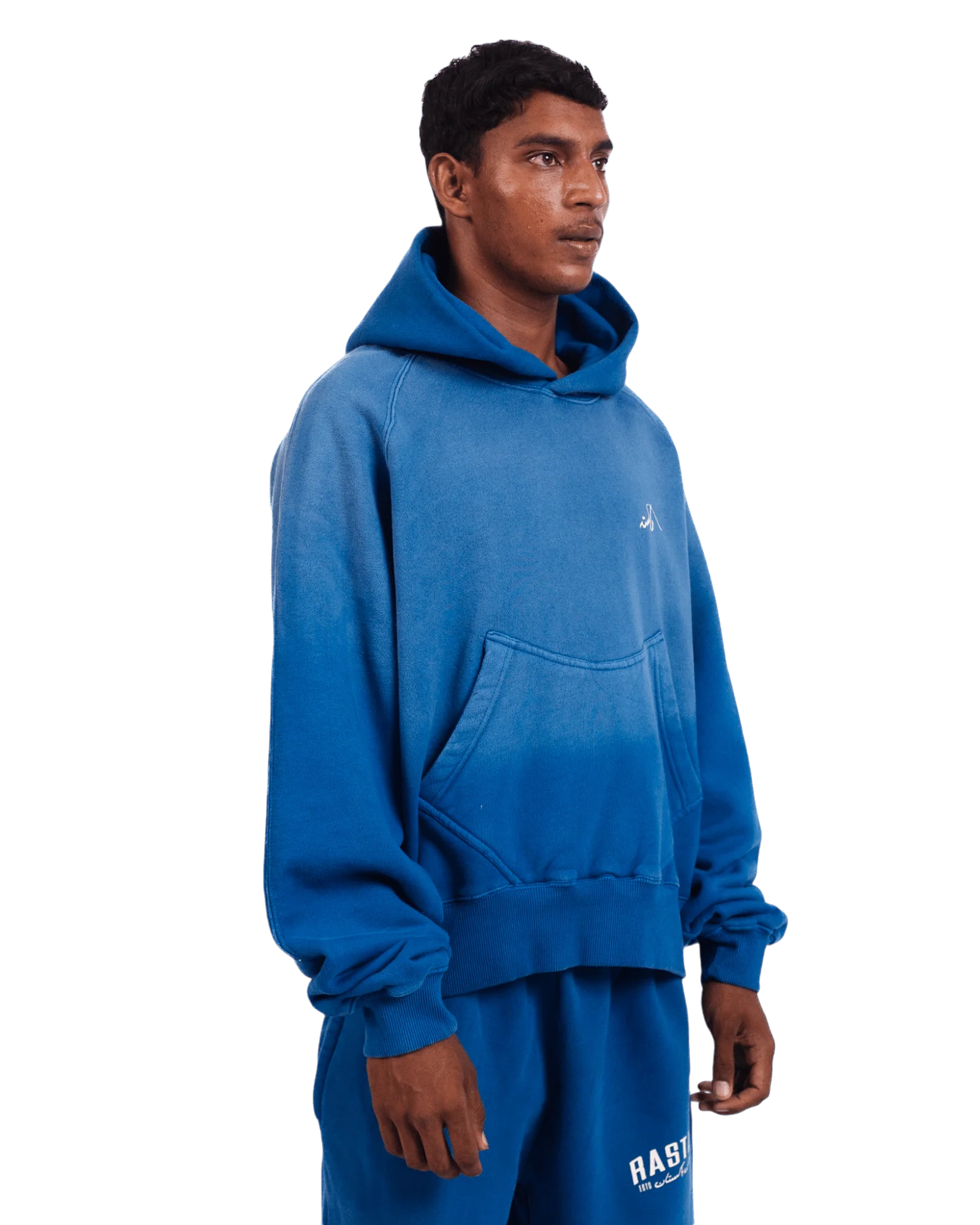 Faded blue logo hoodie (V2) - Image 5