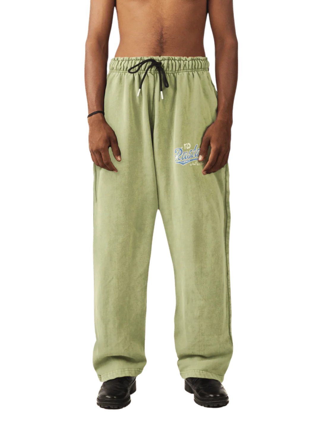 Faded matcha stone wash made in PAK sweatpants (V5)