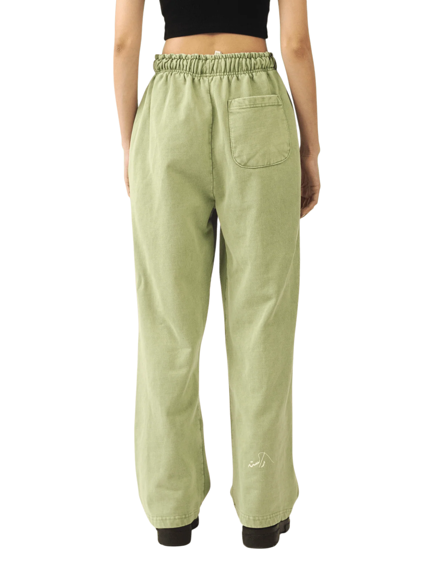 Faded matcha stone wash made in PAK sweatpants (V5) - Image 11