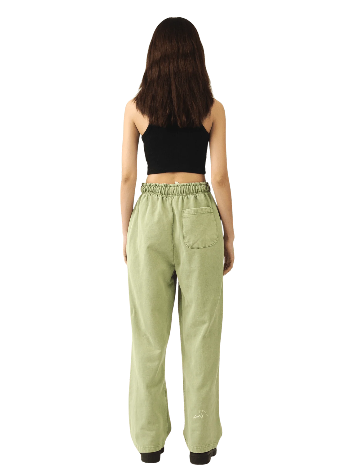 Faded matcha stone wash made in PAK sweatpants (V5) - Image 12