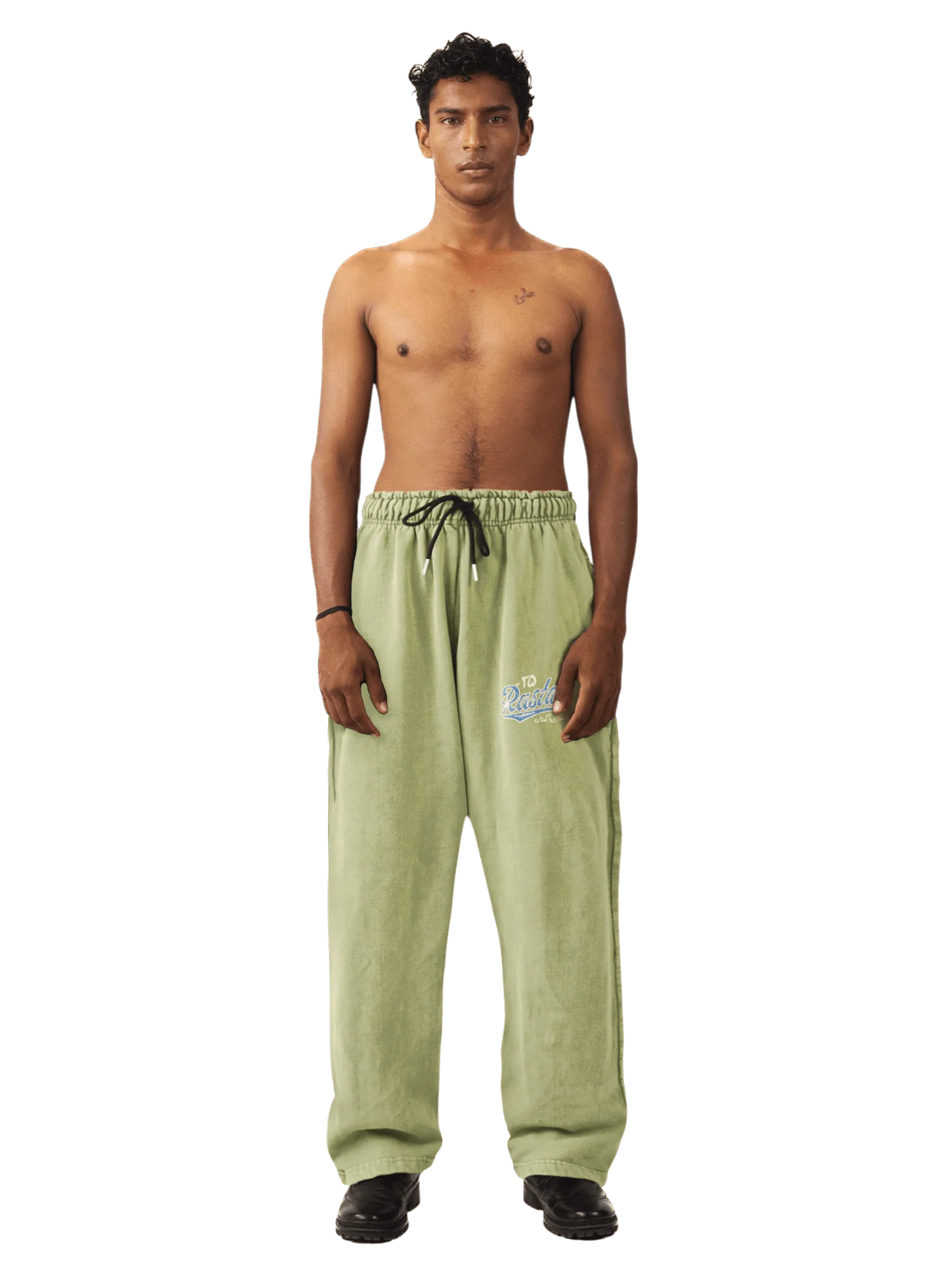 Faded matcha stone wash made in PAK sweatpants (V5) - Image 2