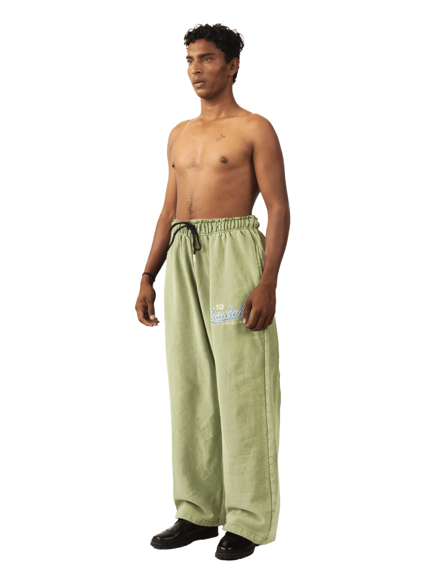 Faded matcha stone wash made in PAK sweatpants (V5) - Image 4