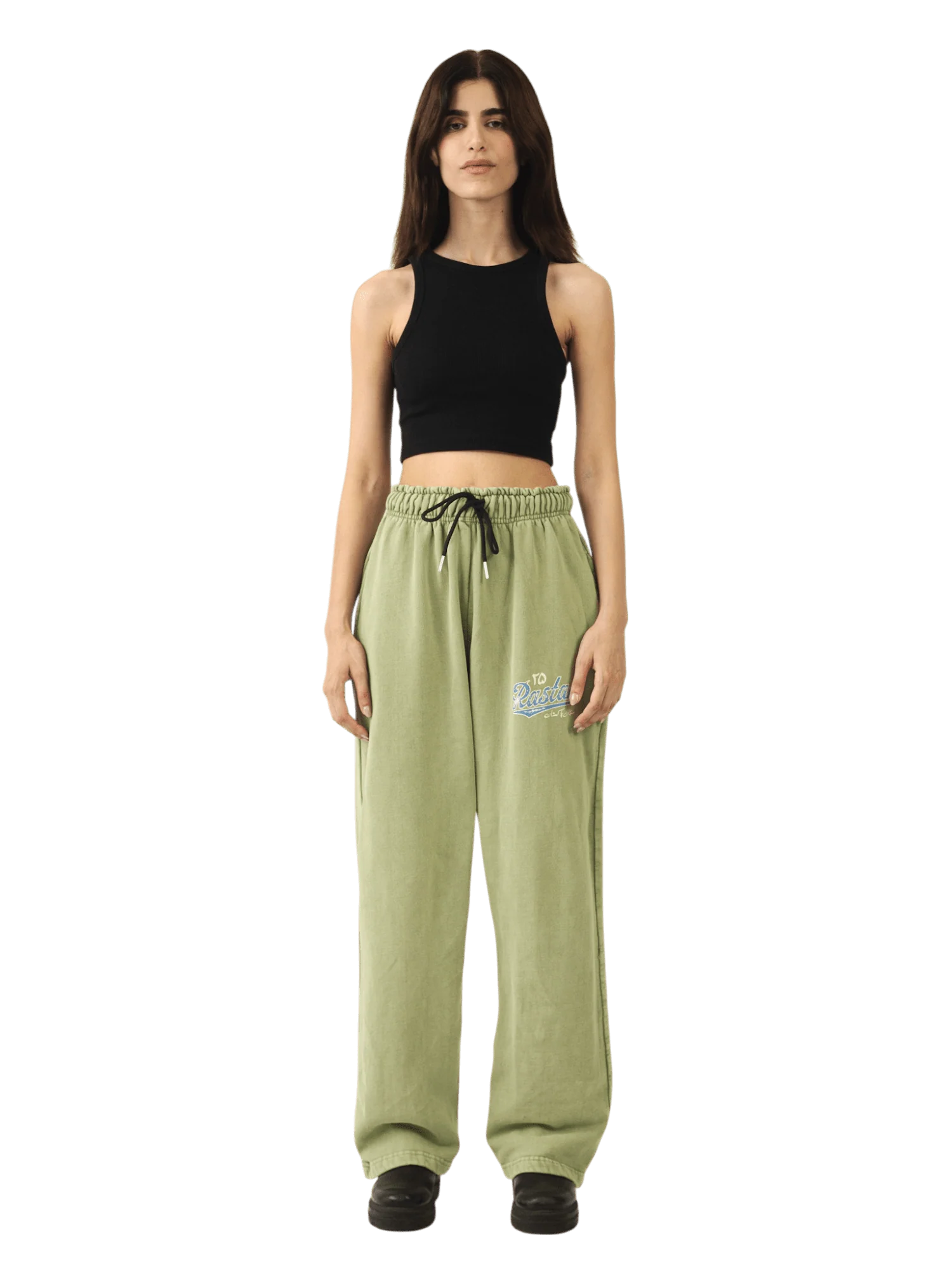 Faded matcha stone wash made in PAK sweatpants (V5) - Image 8