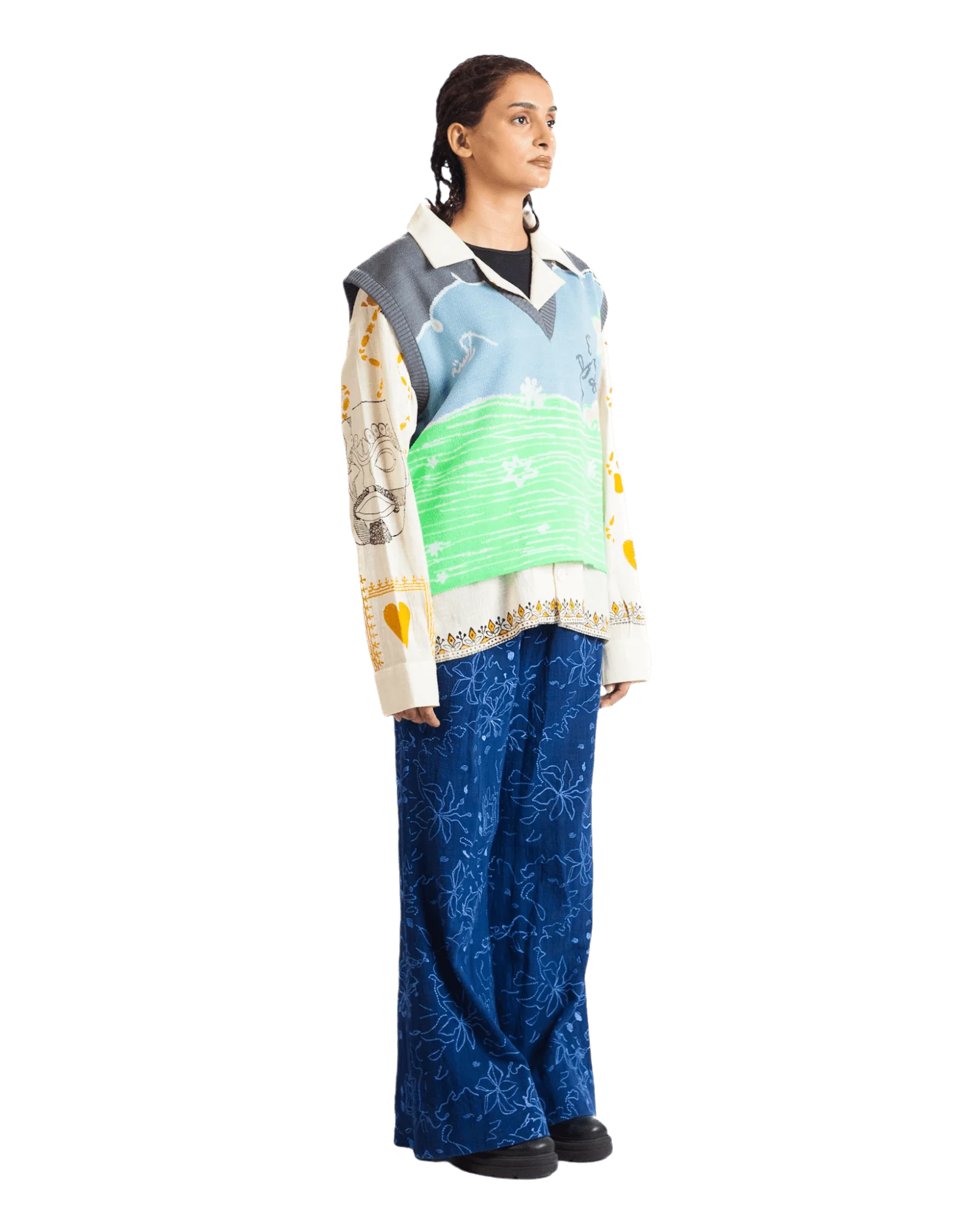 "Fairy meadows" knit vest - Image 11