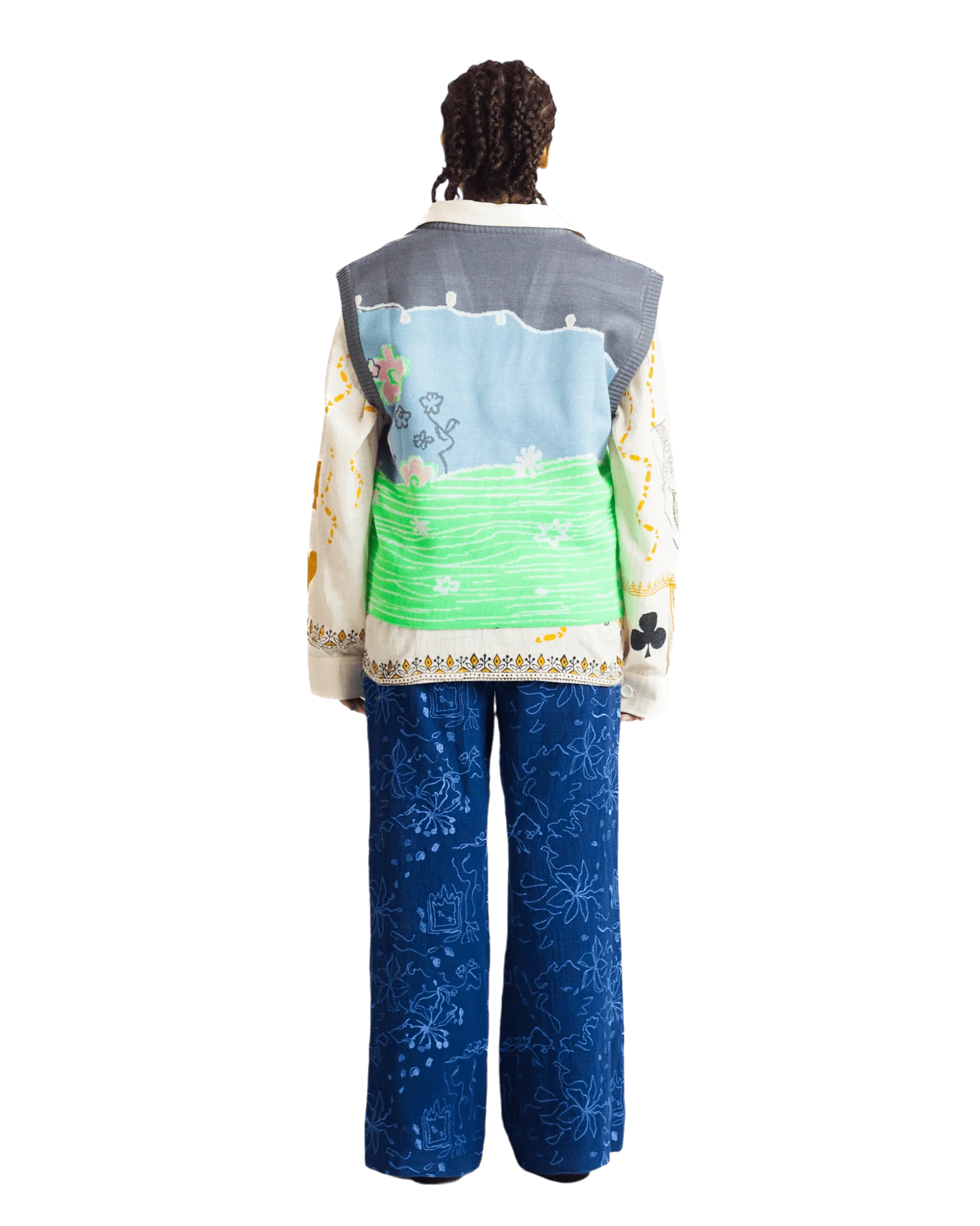 "Fairy meadows" knit vest - Image 13