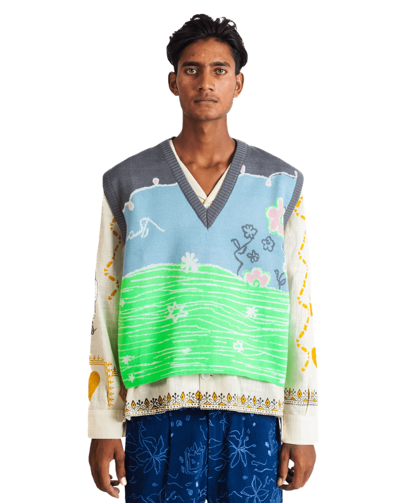"Fairy meadows" knit vest - Image 2