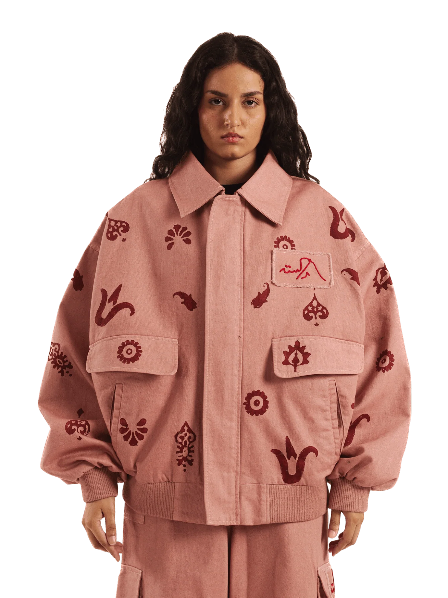 Falaknuma pink bomber jacket - Image 3