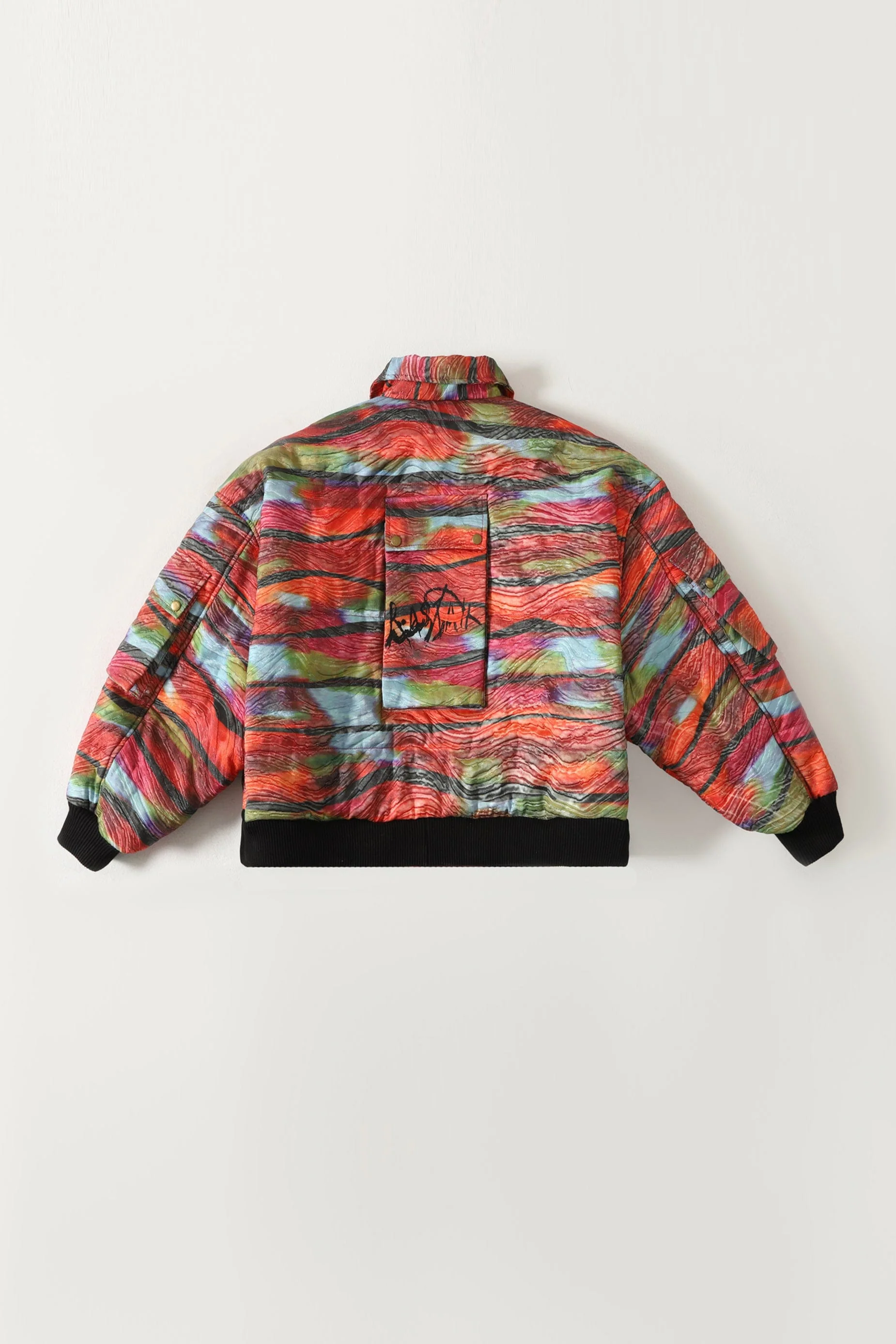 "Waves of love" quilted bomber - Image 4