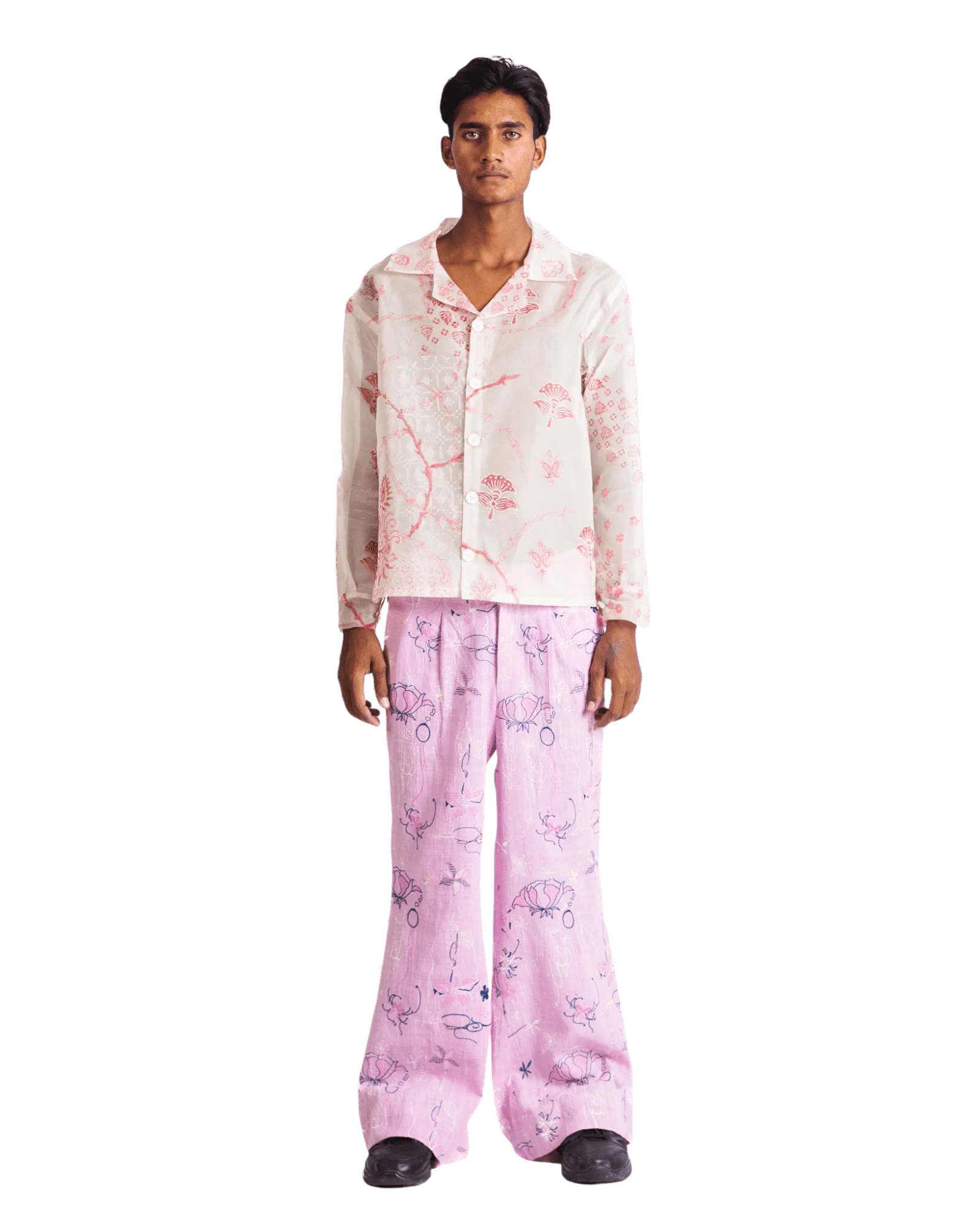Floral organza button-down - Image 4