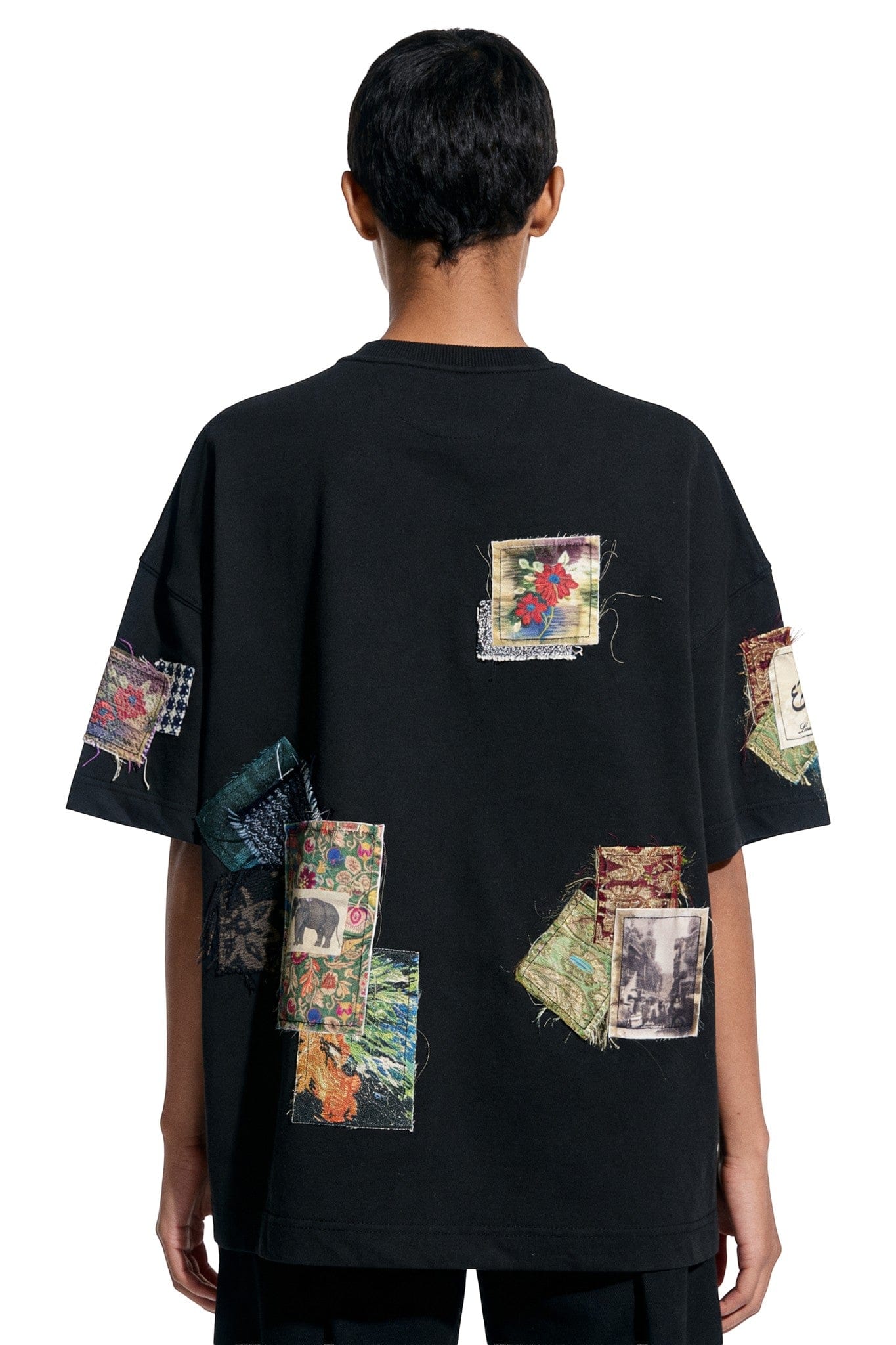 Friends & family patchwork T-shirt - Image 8
