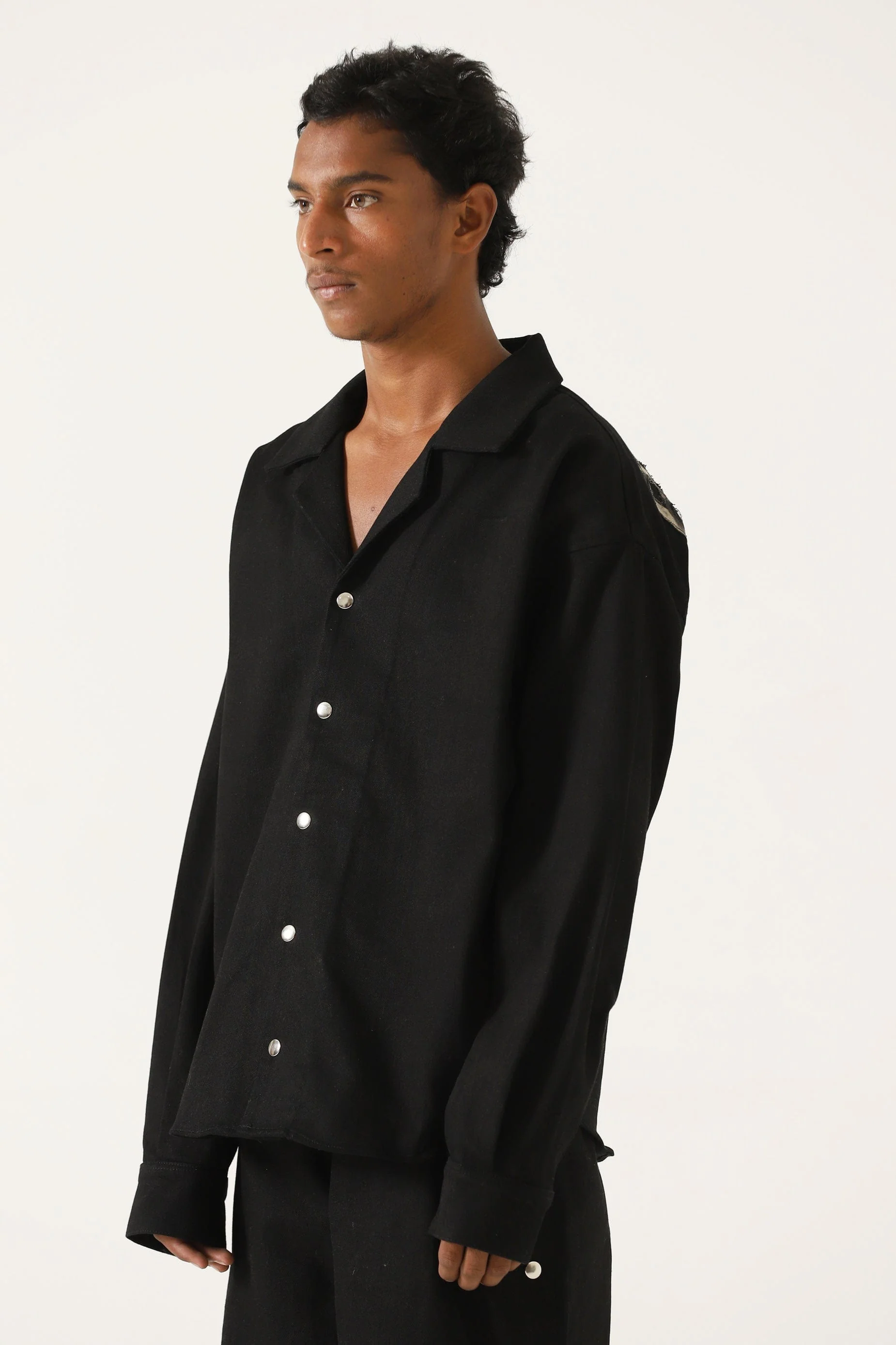 Handwoven full-sleeve button-down - Image 6