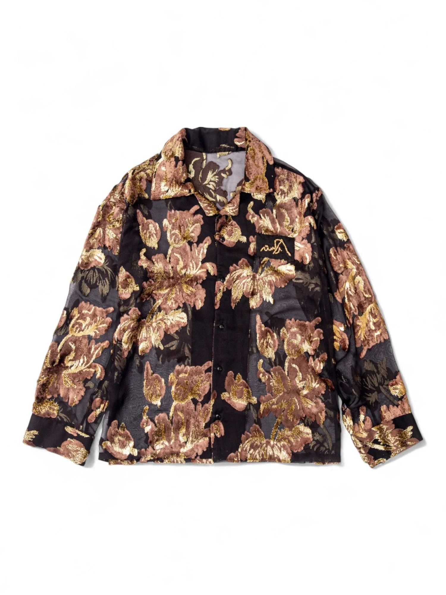 Golden peony shirt - Image 8