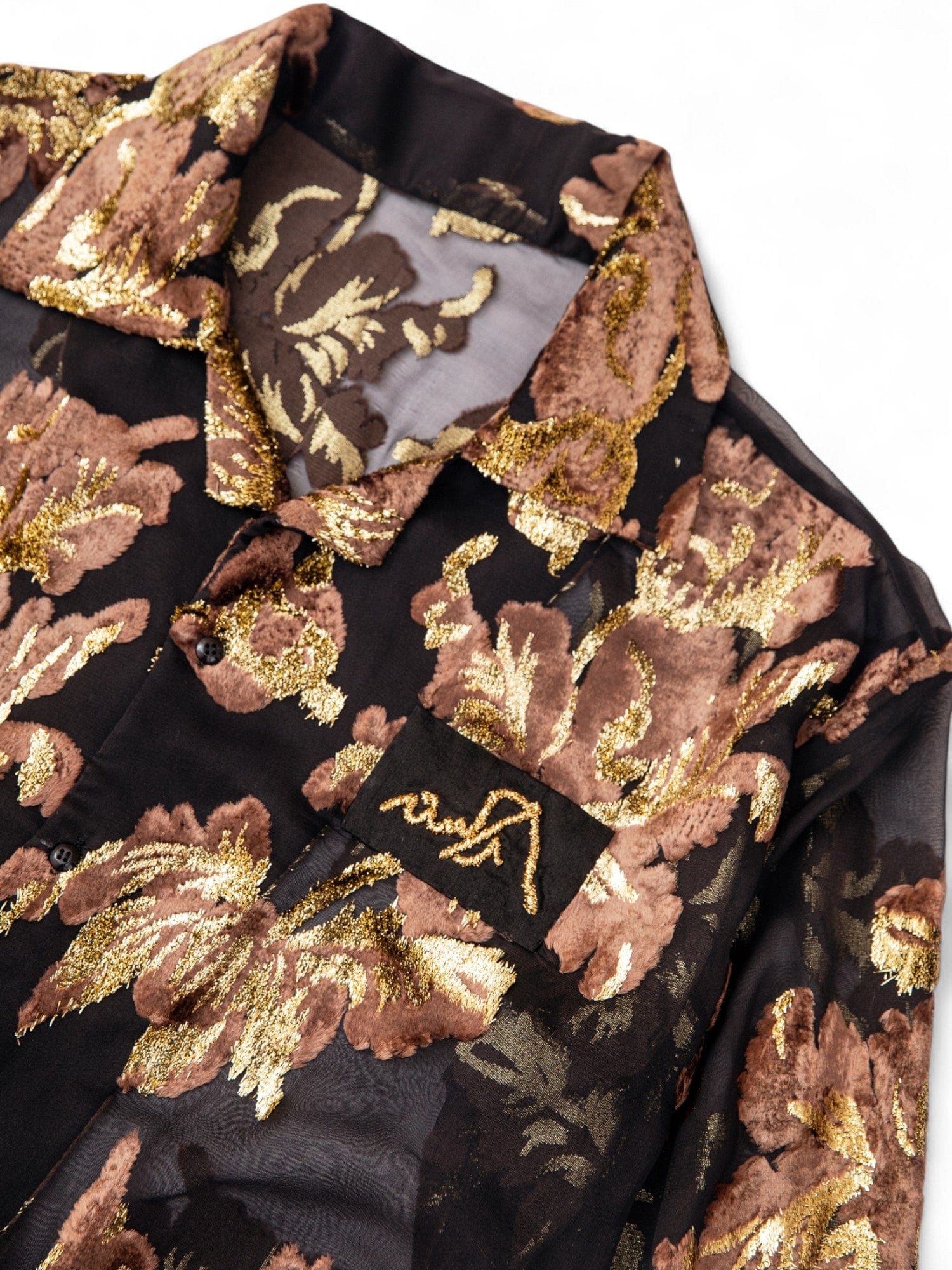 Golden peony shirt - Image 9