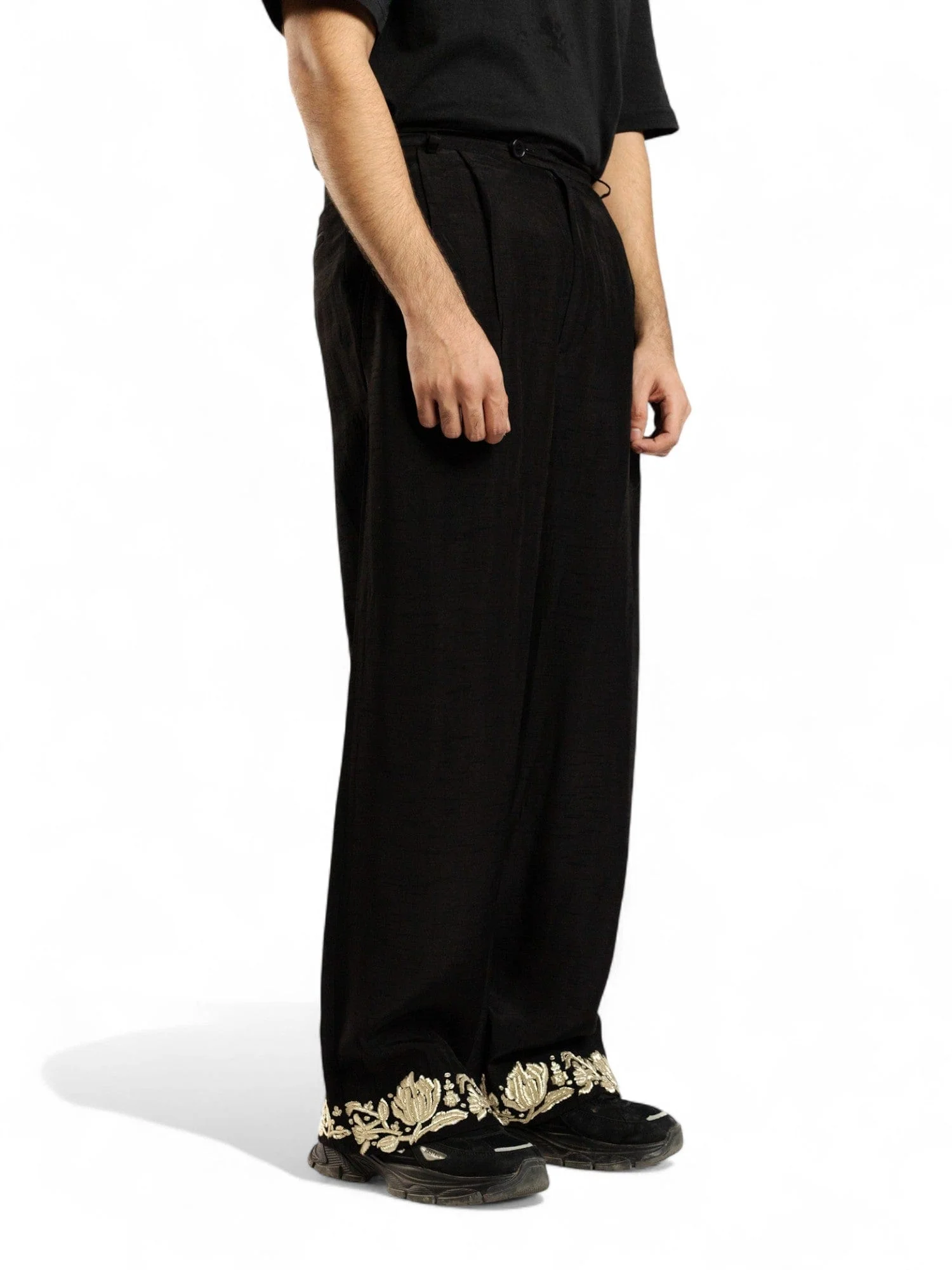 Golden peony trousers - Image 6