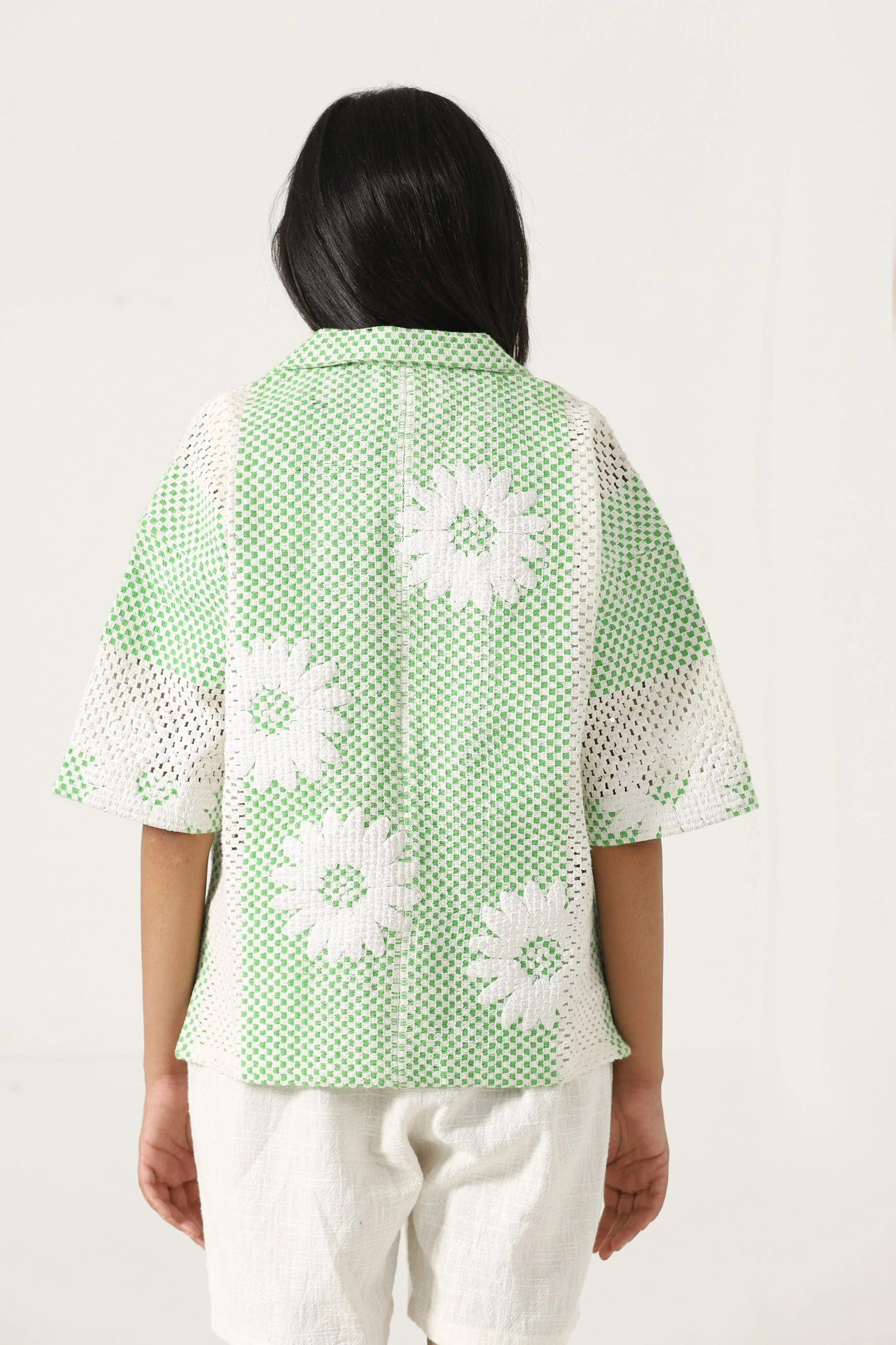 "Bahaar" puff print button-down - Image 14