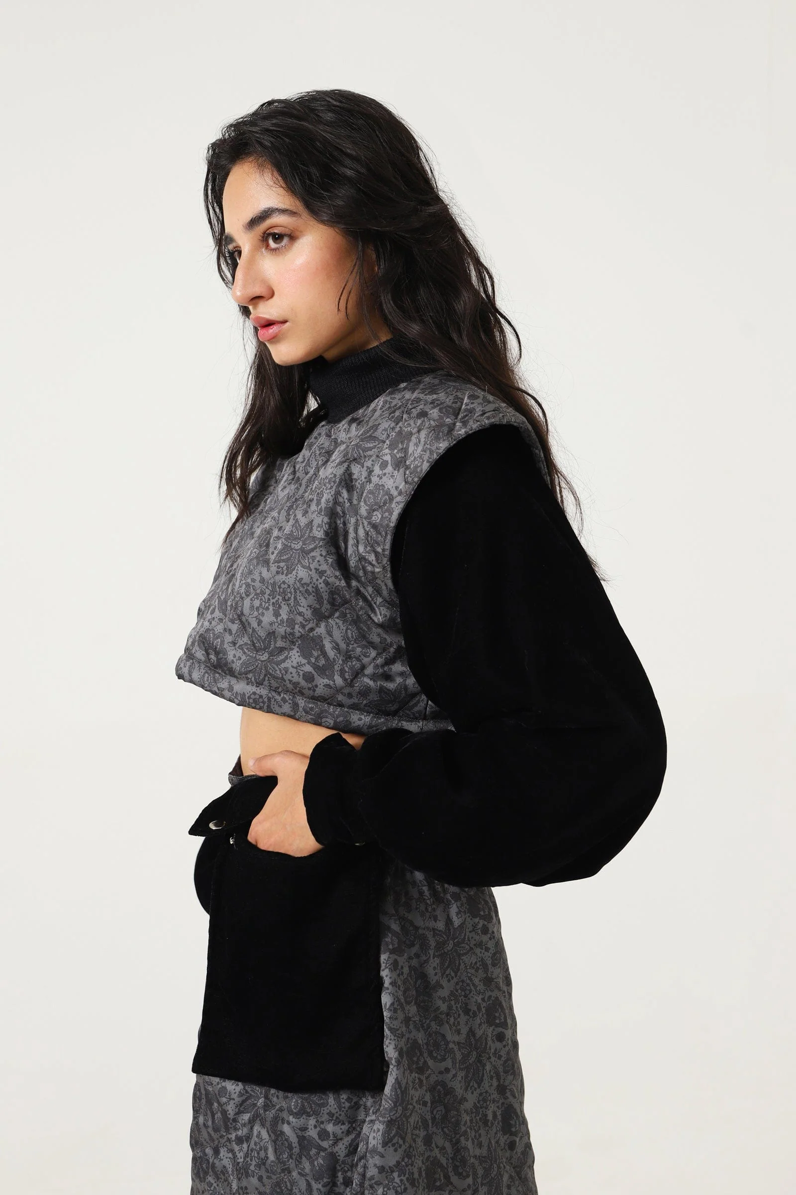 Quilted satin top - Image 4