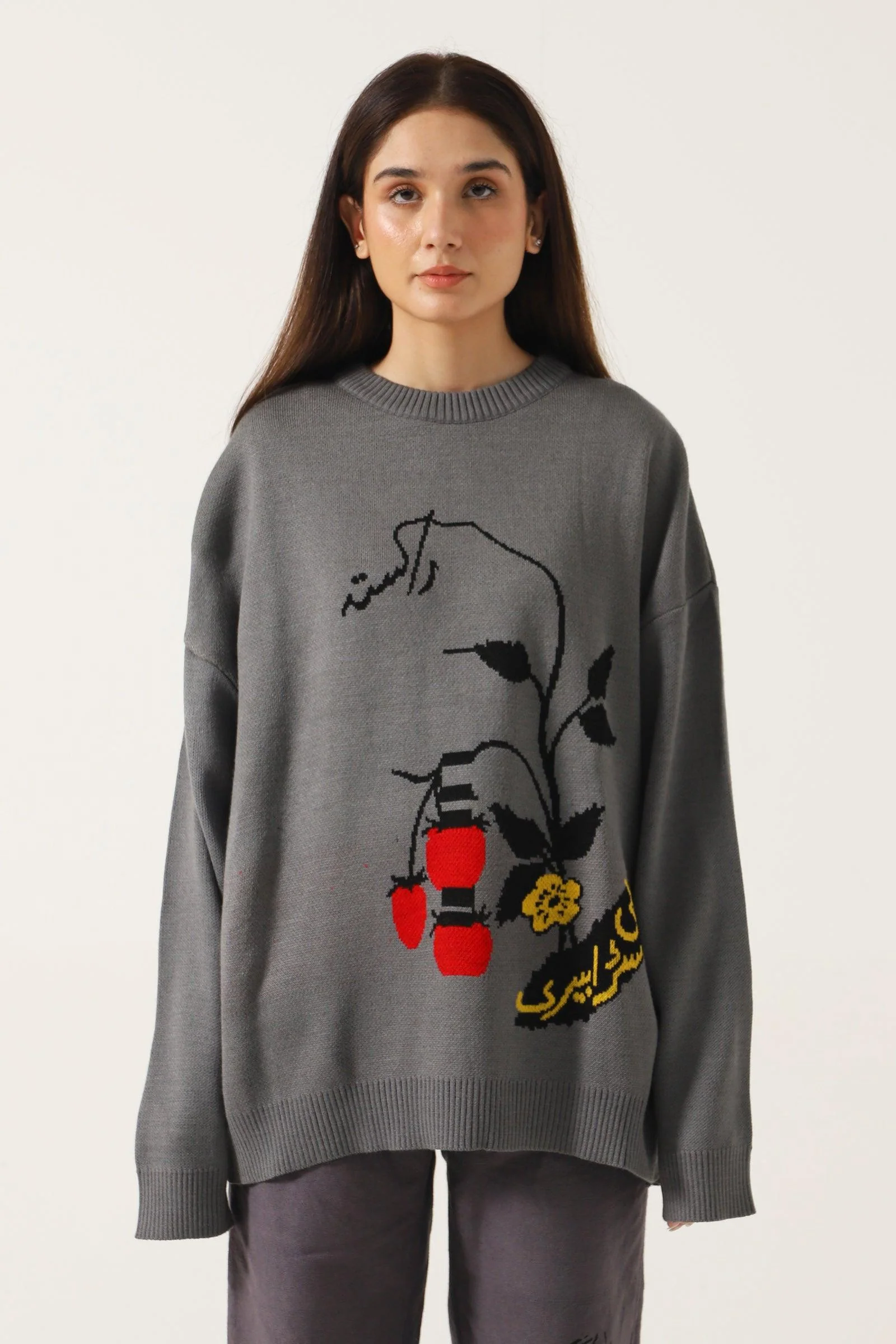 "Bergman" jacquard knit sweater - Image 5