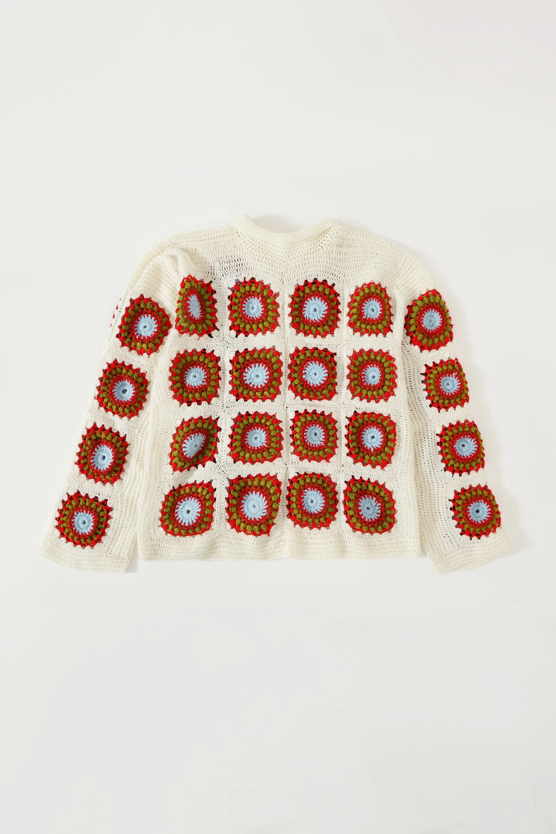 Hand knit crochet sweater - Image 9