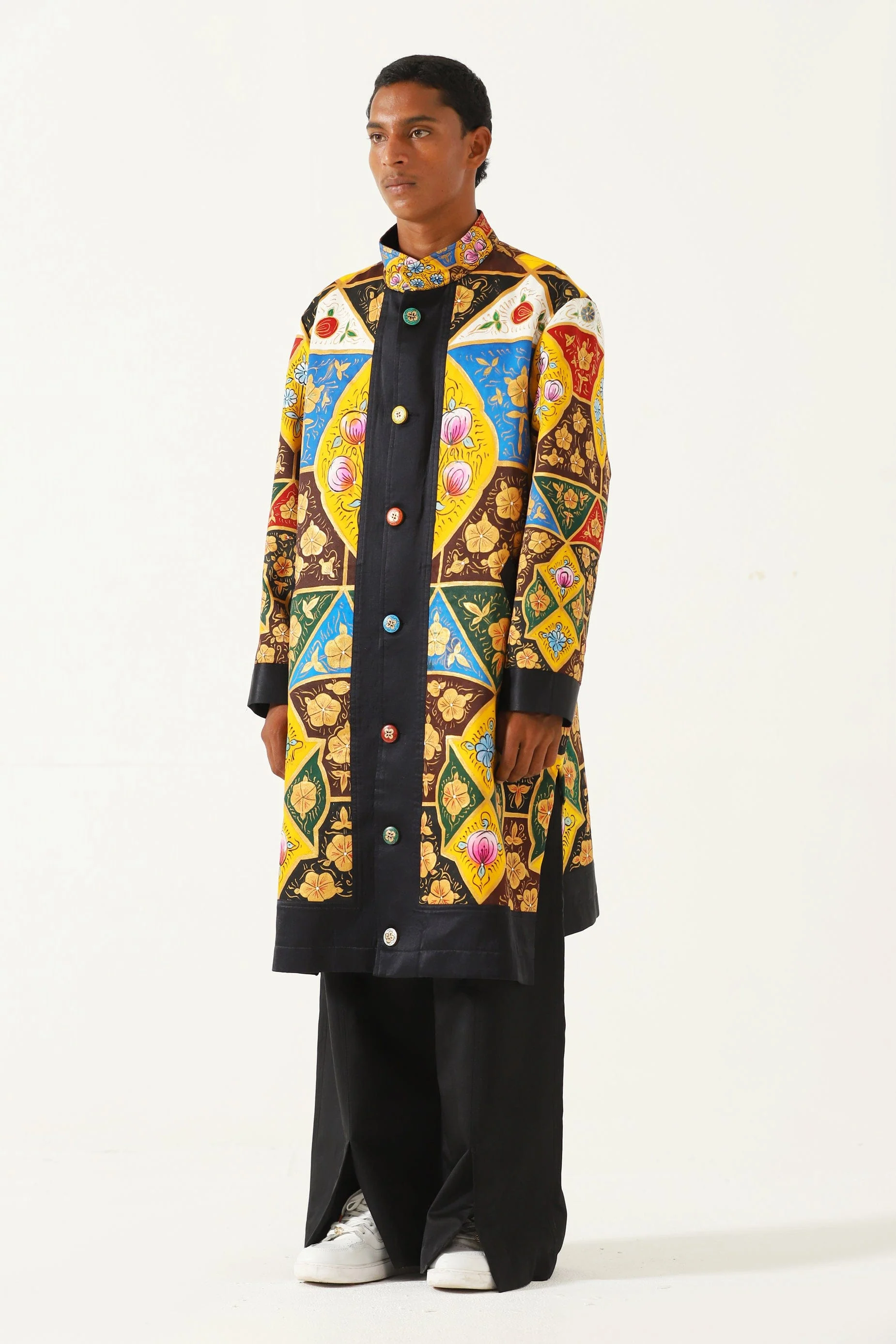 Hand painted naqaashi long coat - Image 5