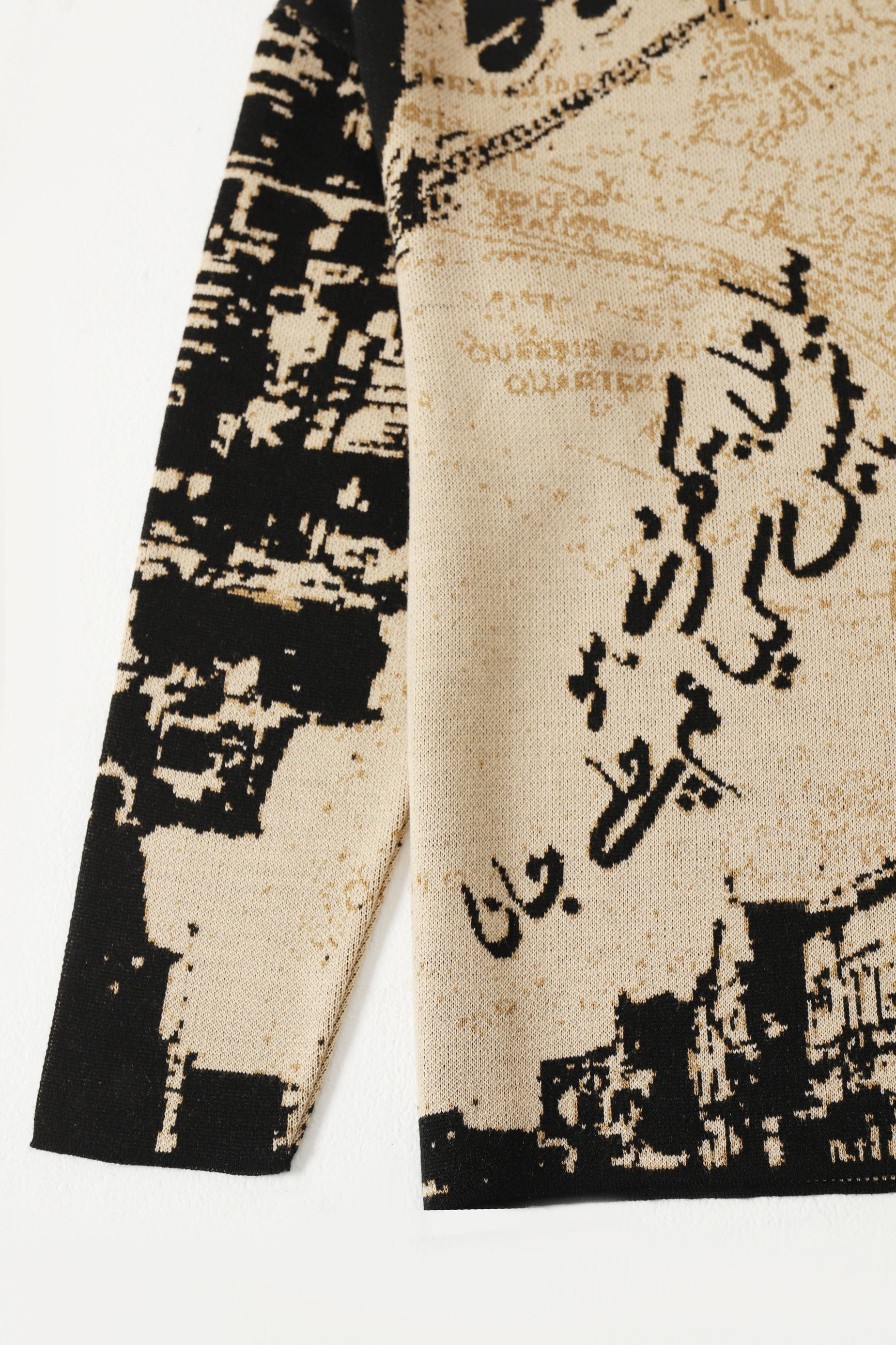 "From Karachi with love" jacquard knit sweater - Image 3