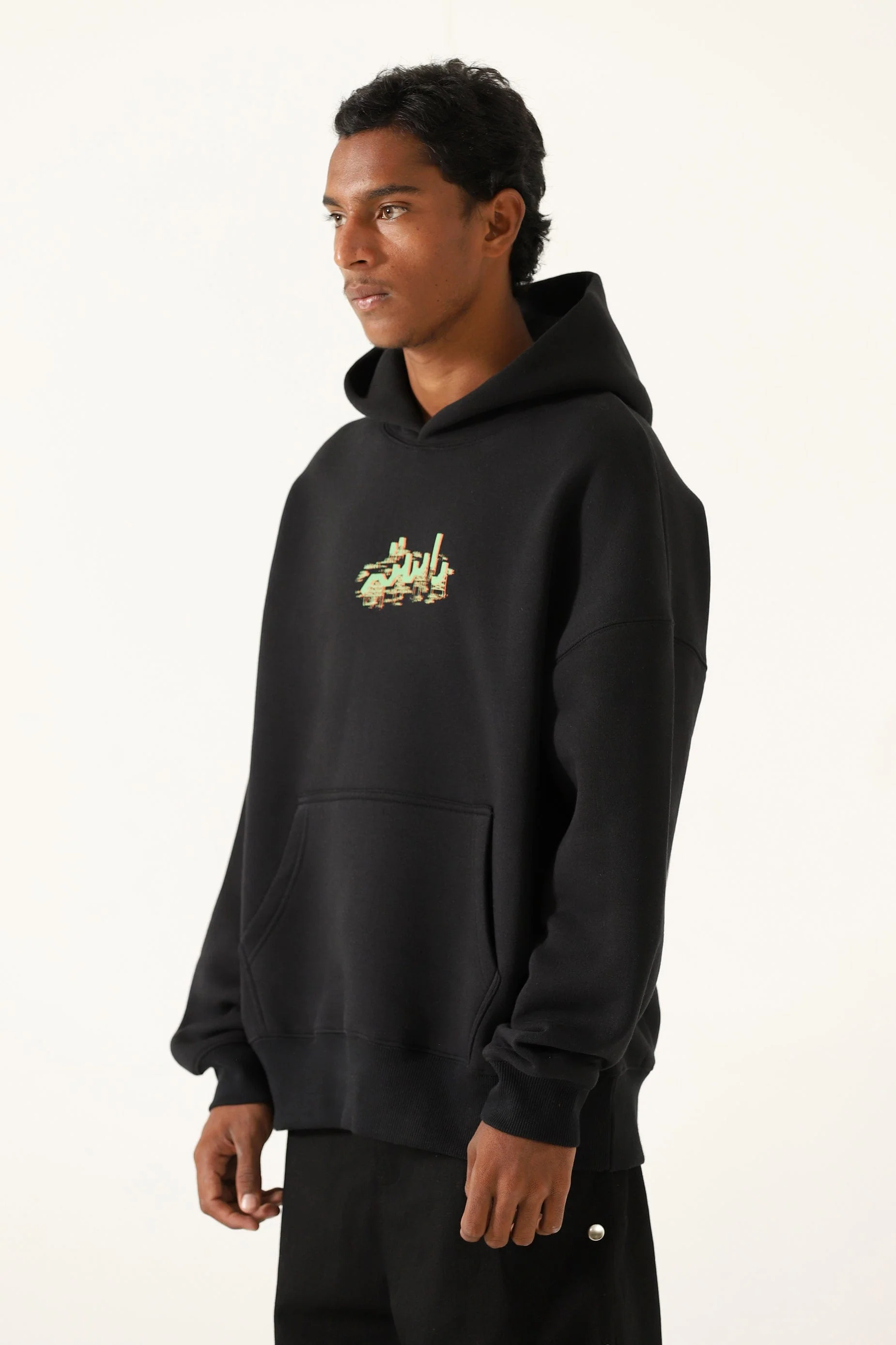"Alien" printed patchwork hoodie - Image 6