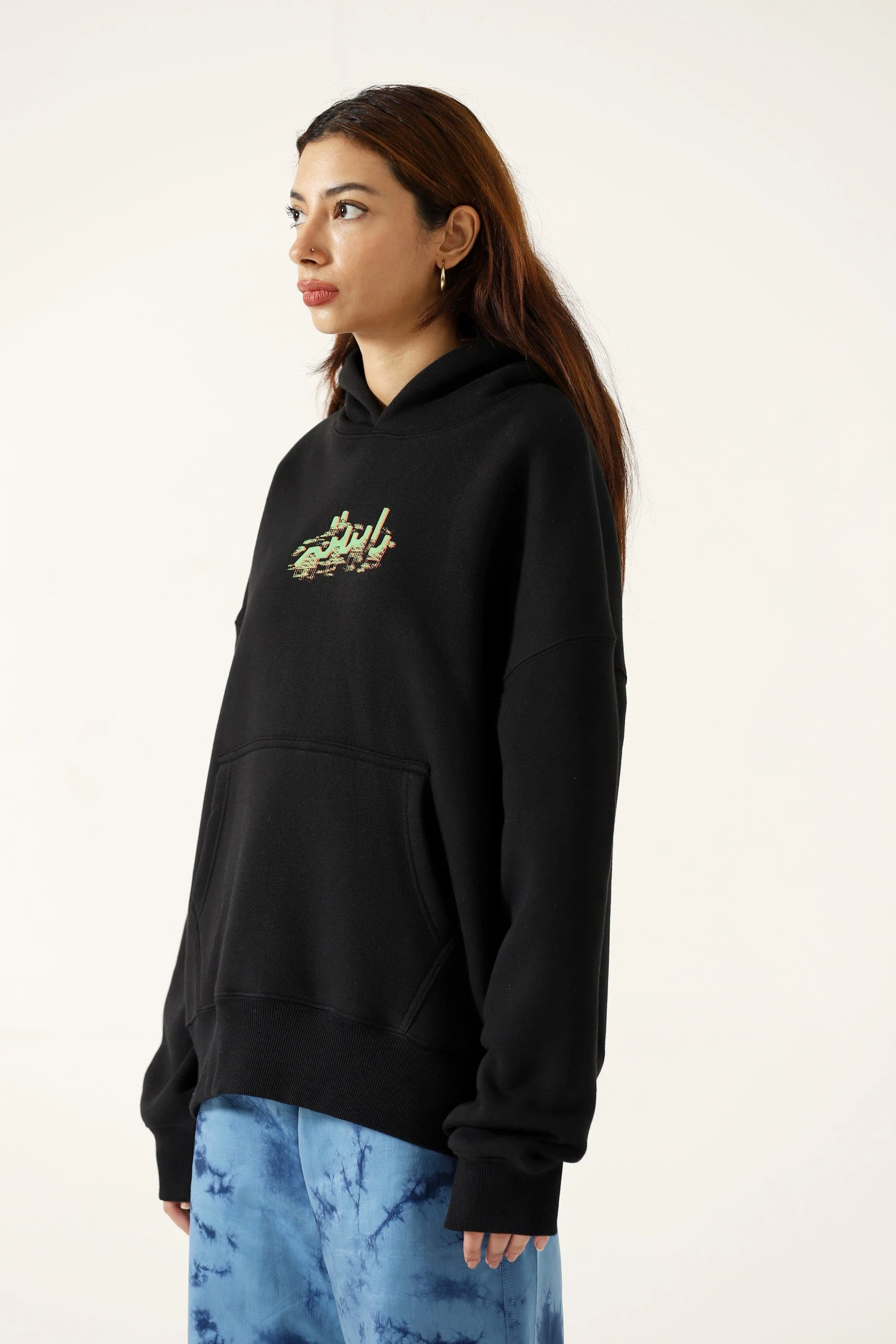 "Alien" printed patchwork hoodie - Image 8
