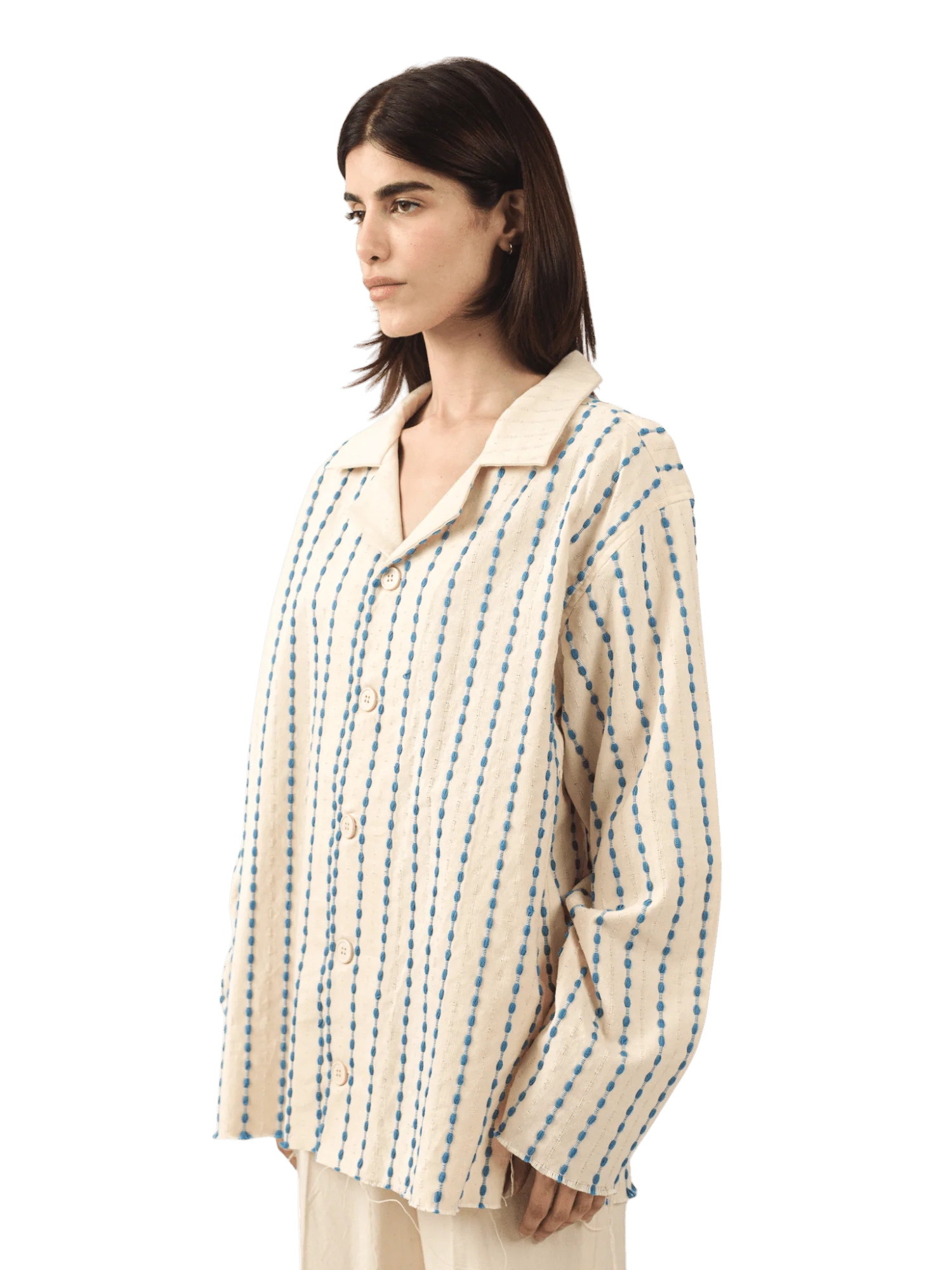 Indus stripe button-down shirt - Image 9