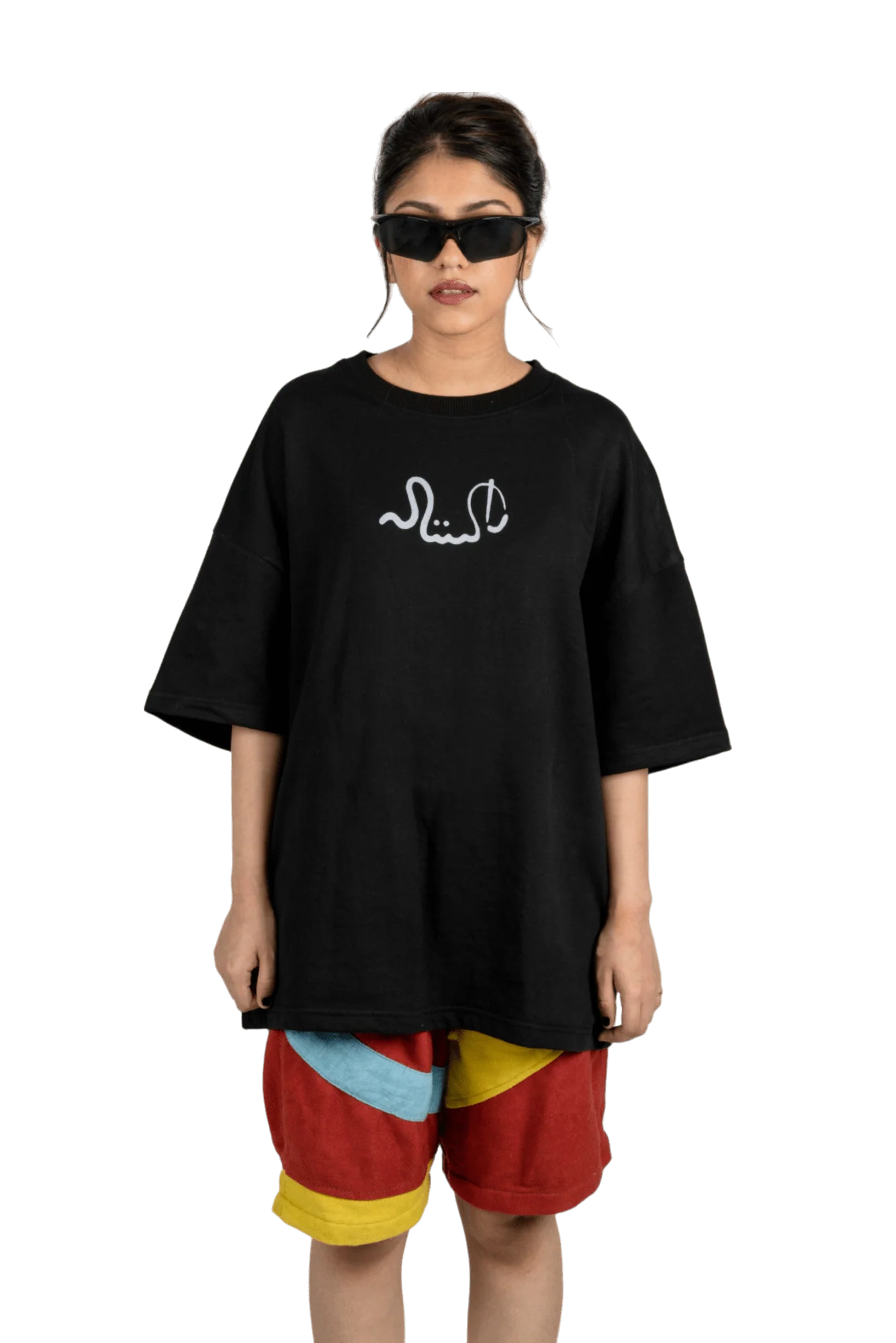 "555" squash black T-shirt - Image 5