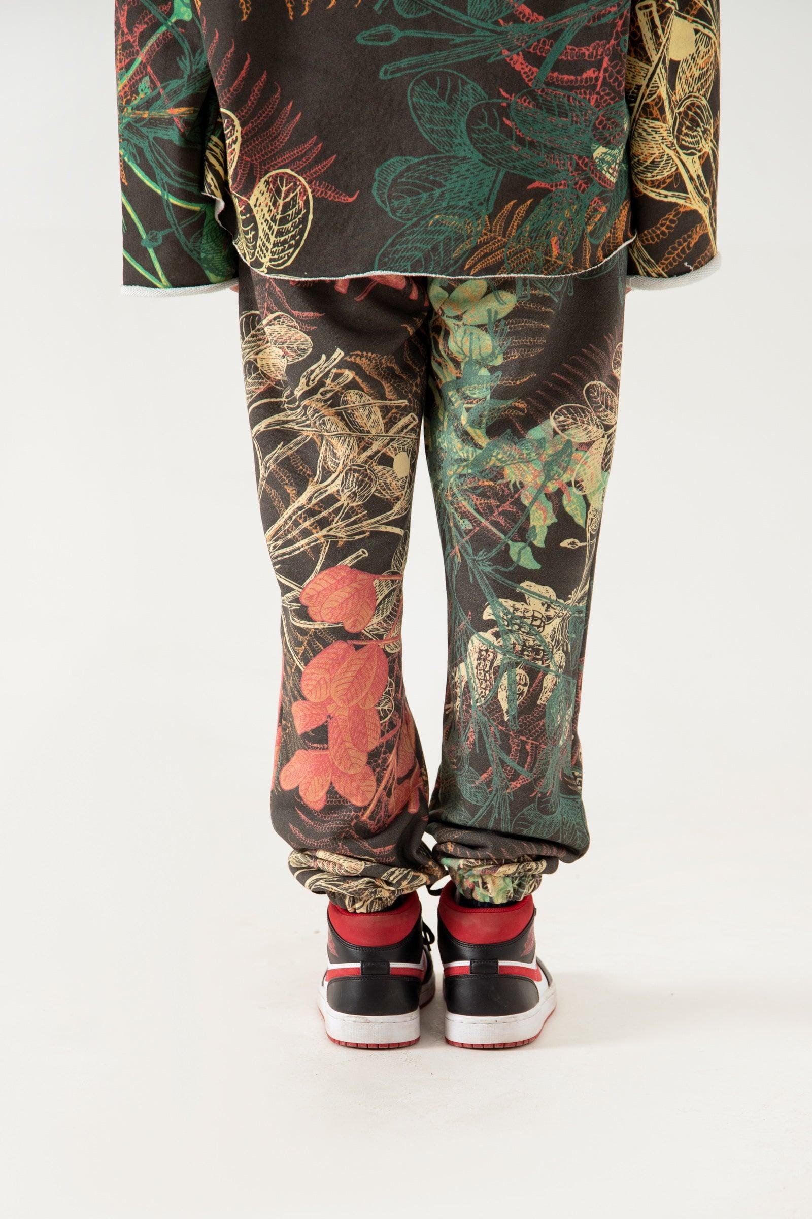 Jungle printed fleece sweatpants - Image 8